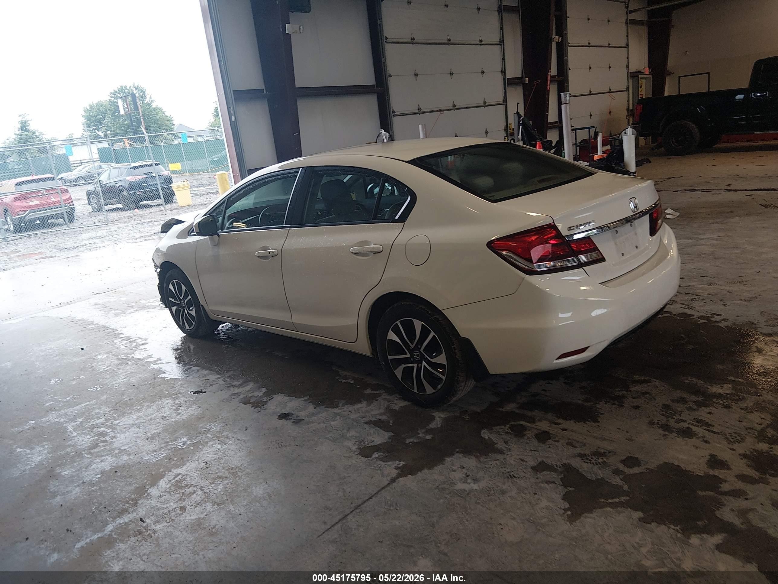 2014 Honda Civic Ex White vin: 2HGFB2F84EH550156