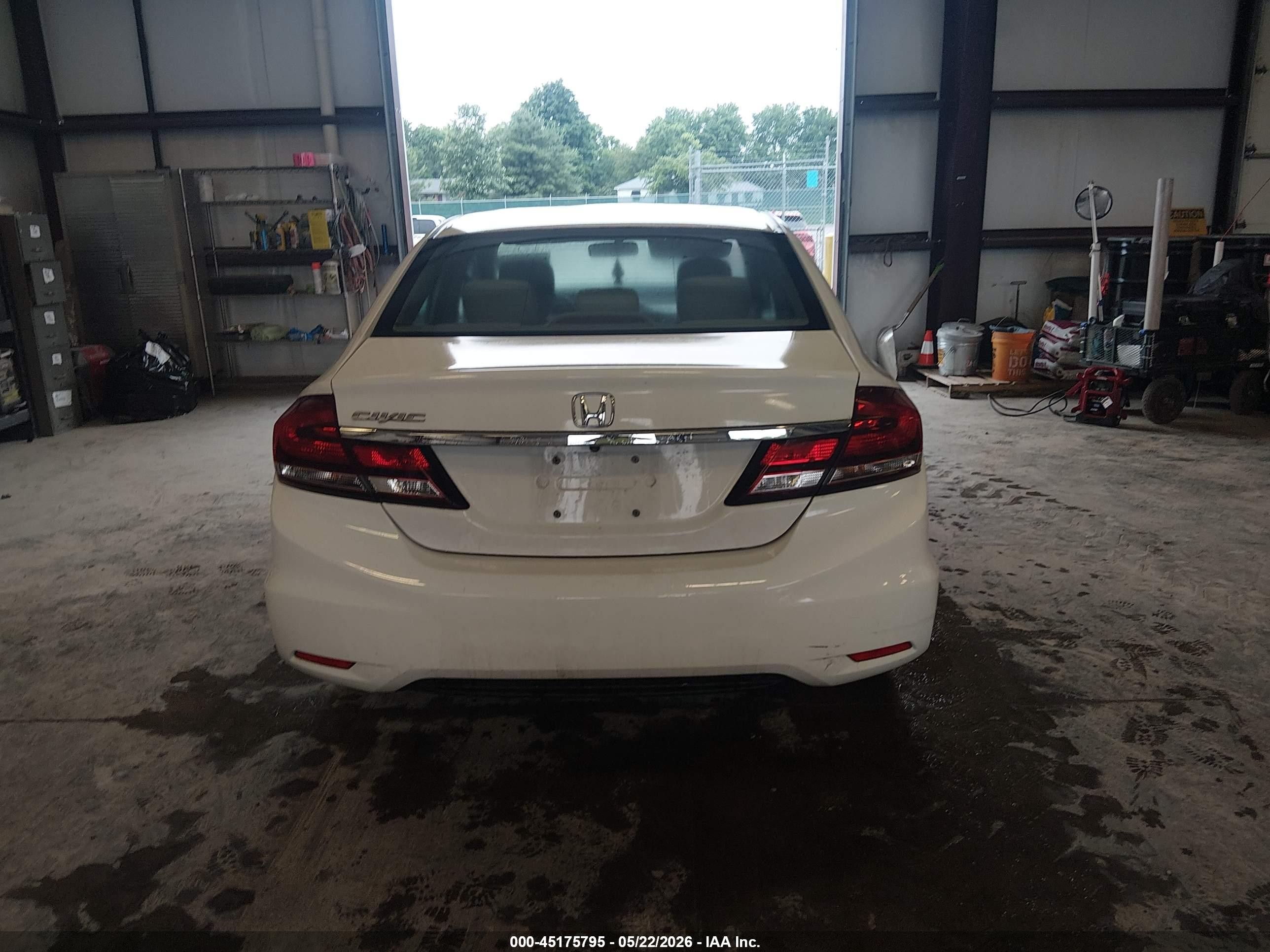 2014 Honda Civic Ex White vin: 2HGFB2F84EH550156