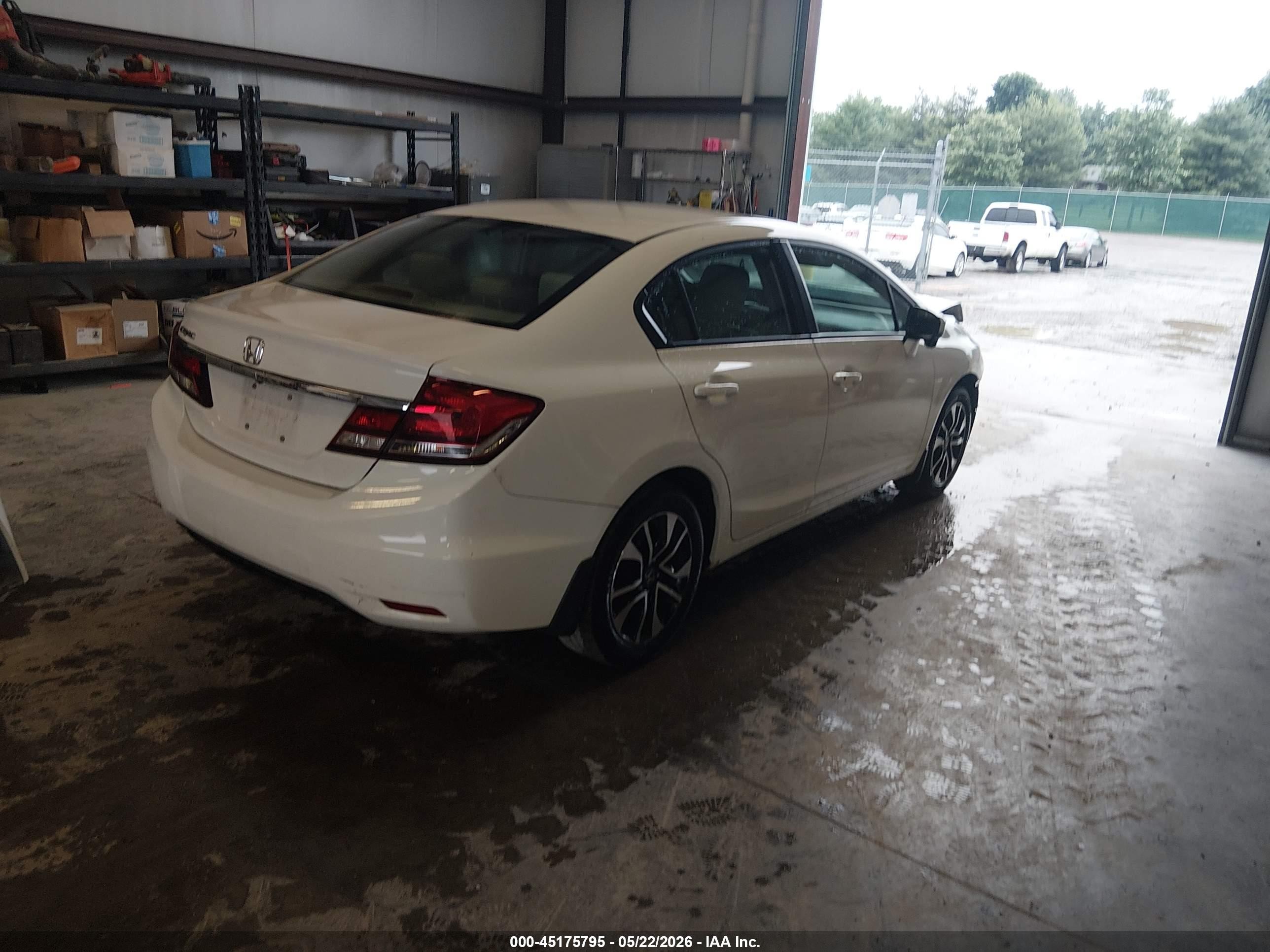 2014 Honda Civic Ex White vin: 2HGFB2F84EH550156