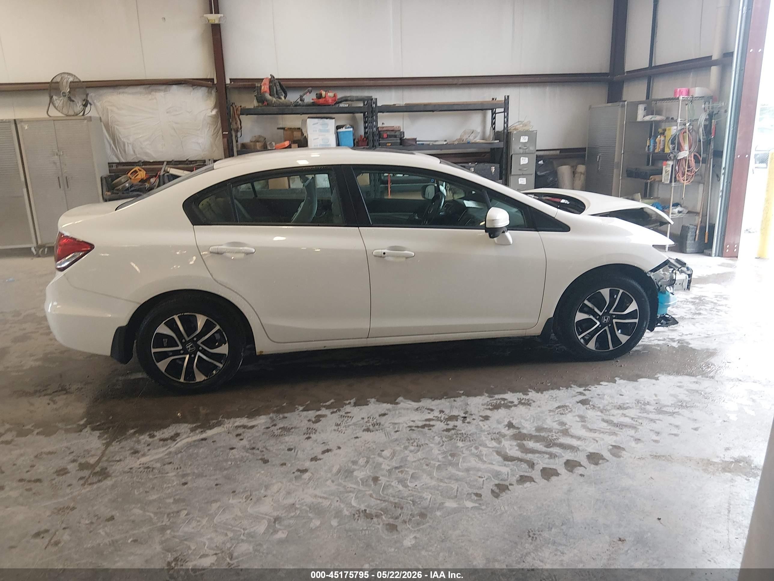 2014 Honda Civic Ex White vin: 2HGFB2F84EH550156