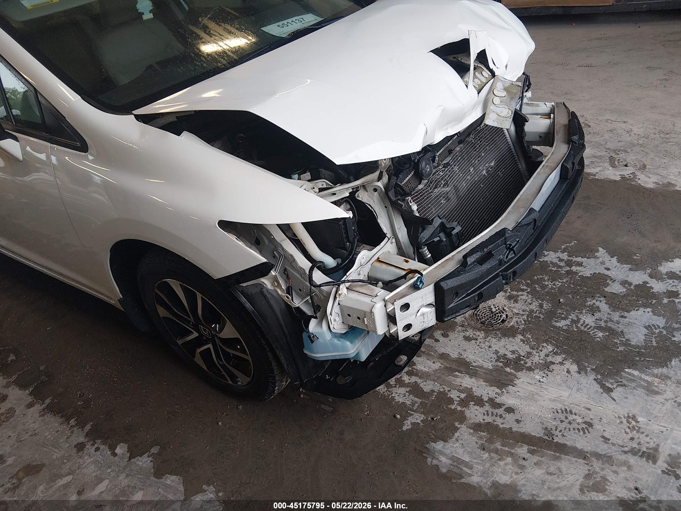 2014 Honda Civic Ex White vin: 2HGFB2F84EH550156