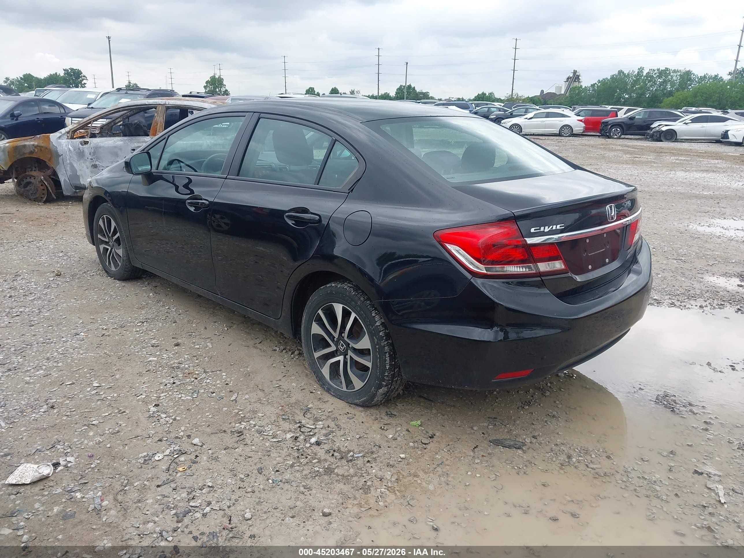 2014 Honda Civic Ex Black vin: 2HGFB2F84EH551694