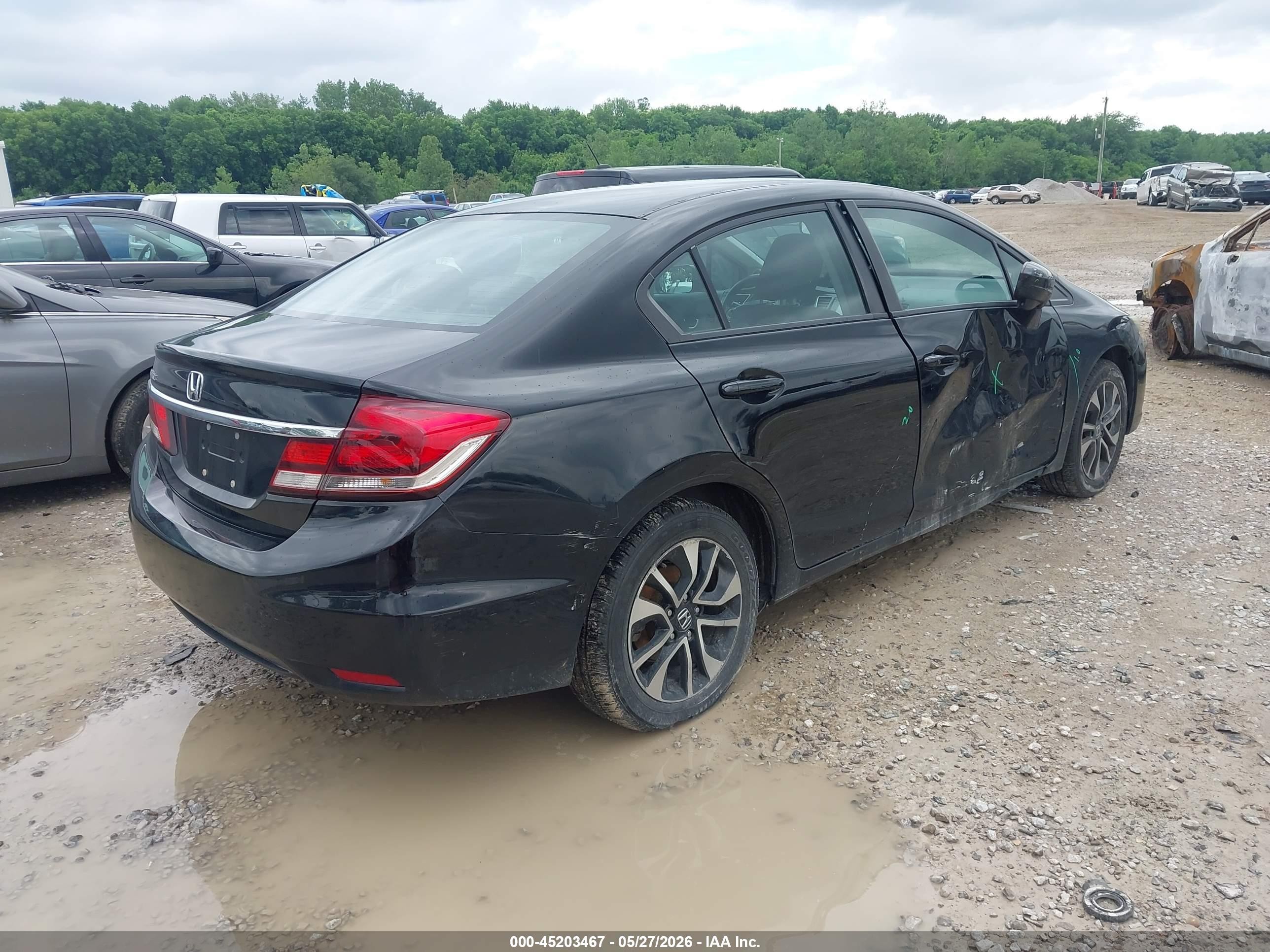 2014 Honda Civic Ex Black vin: 2HGFB2F84EH551694