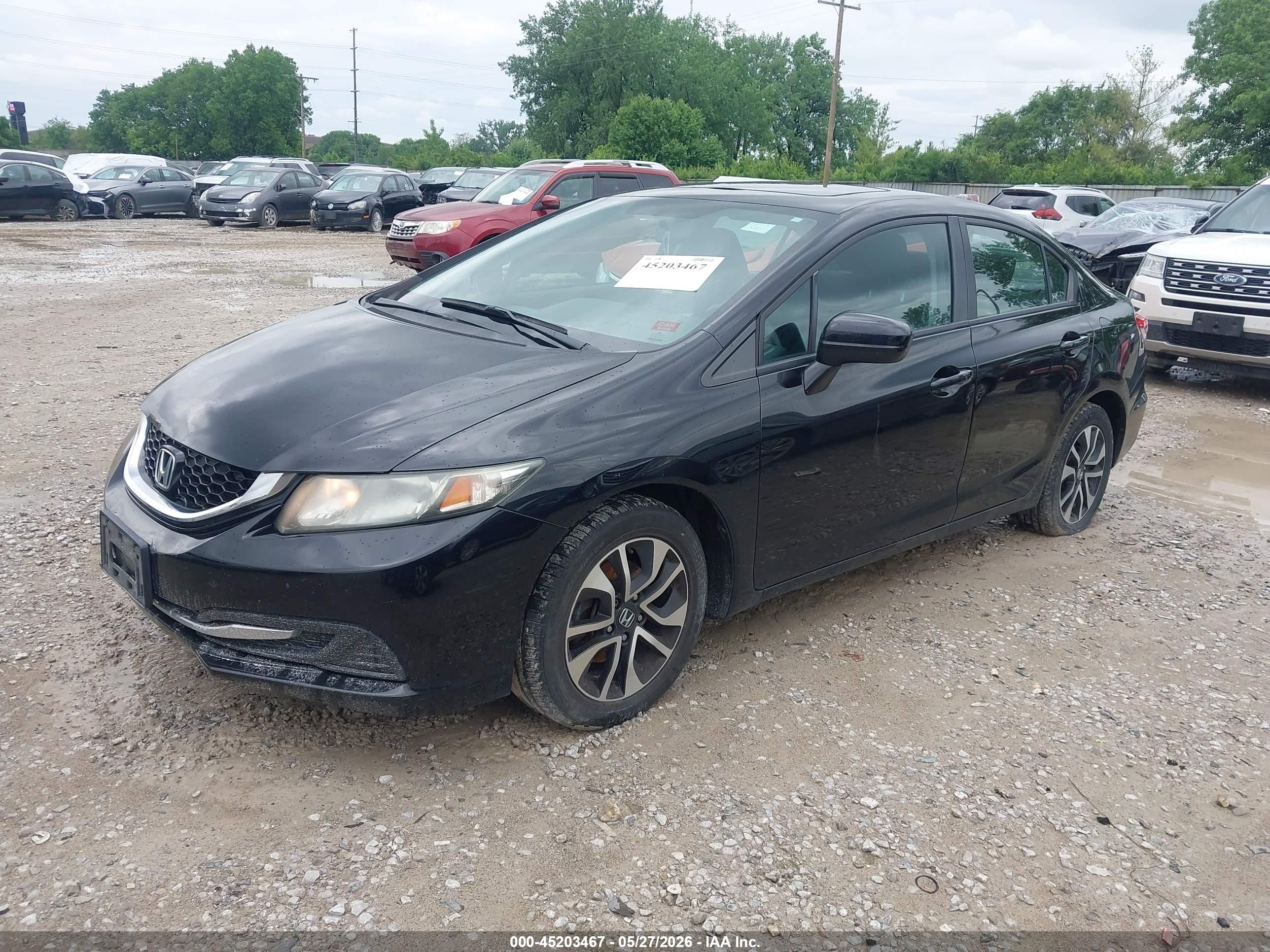2014 Honda Civic Ex Black vin: 2HGFB2F84EH551694