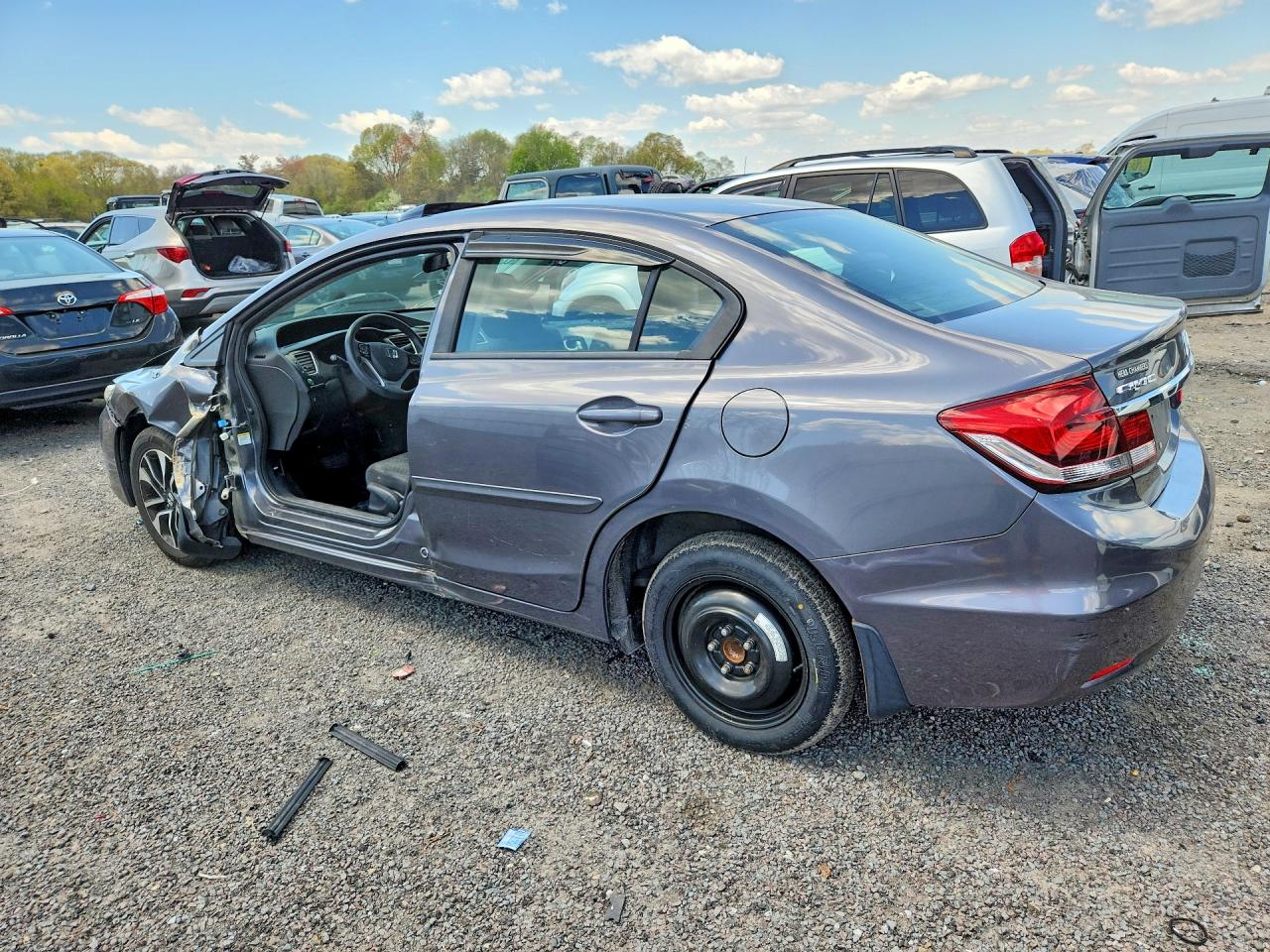 2014 Honda Civic Ex Gray vin: 2HGFB2F84EH556488