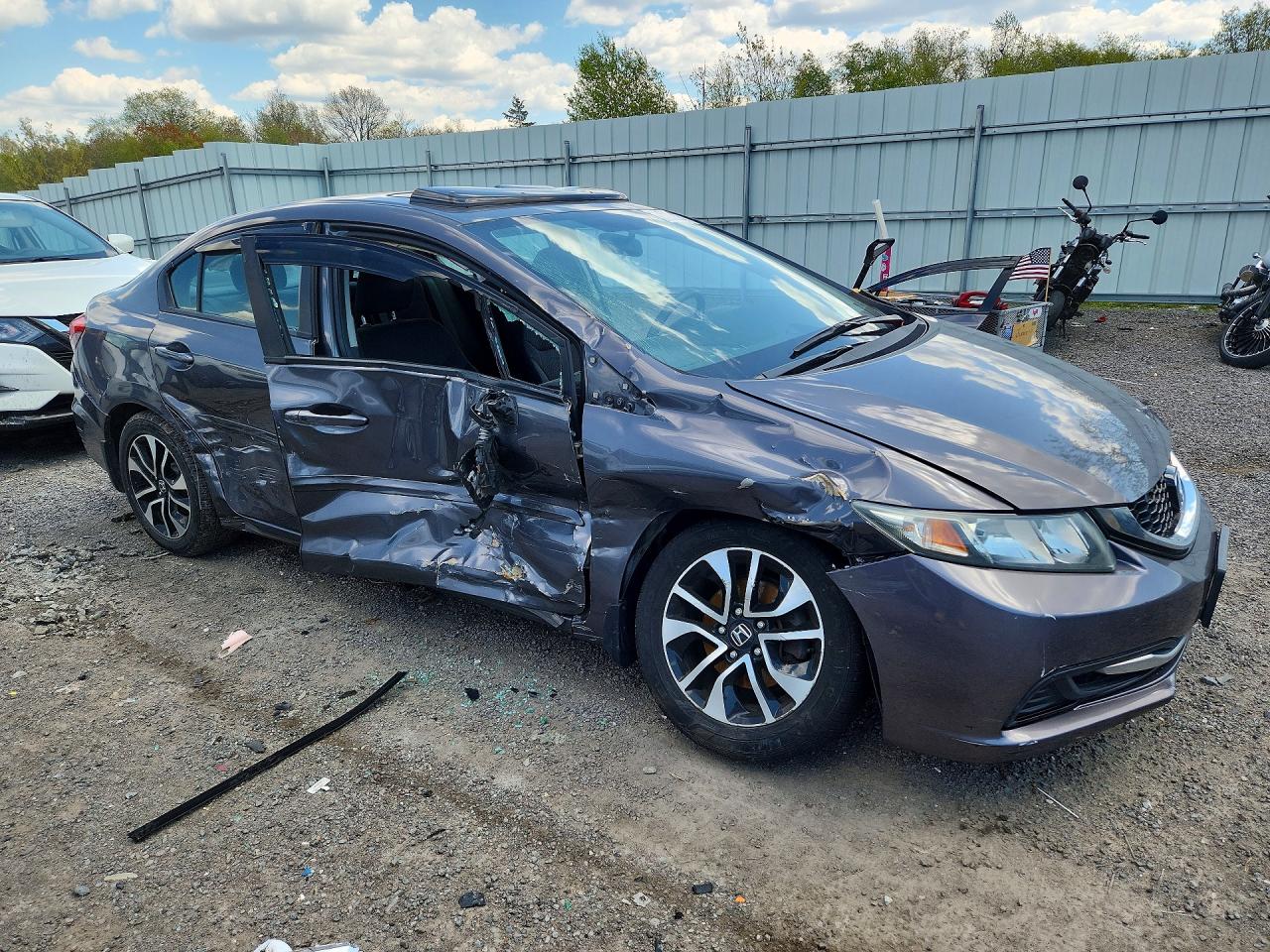 2014 Honda Civic Ex Gray vin: 2HGFB2F84EH556488