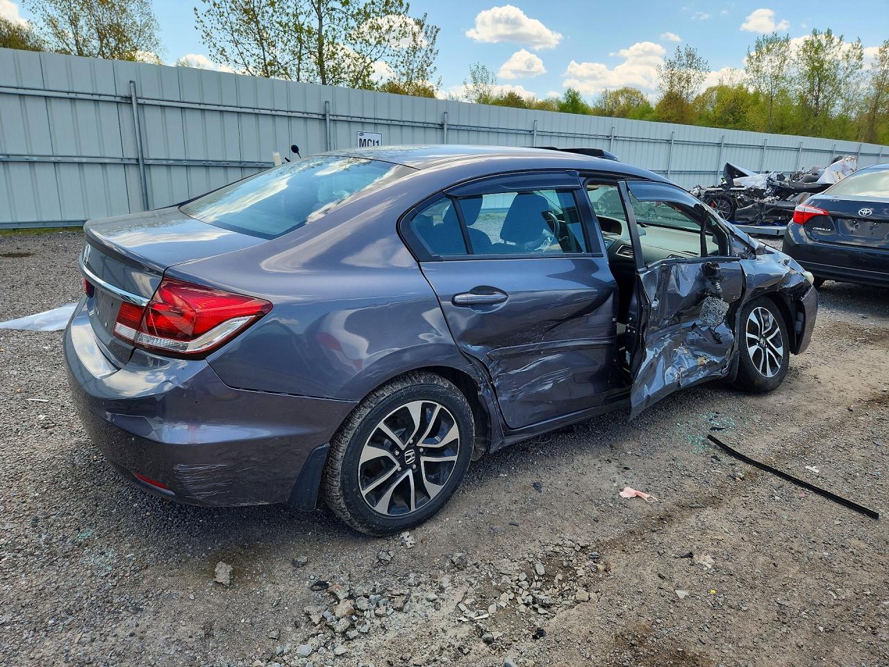 2014 Honda Civic Ex Gray vin: 2HGFB2F84EH556488