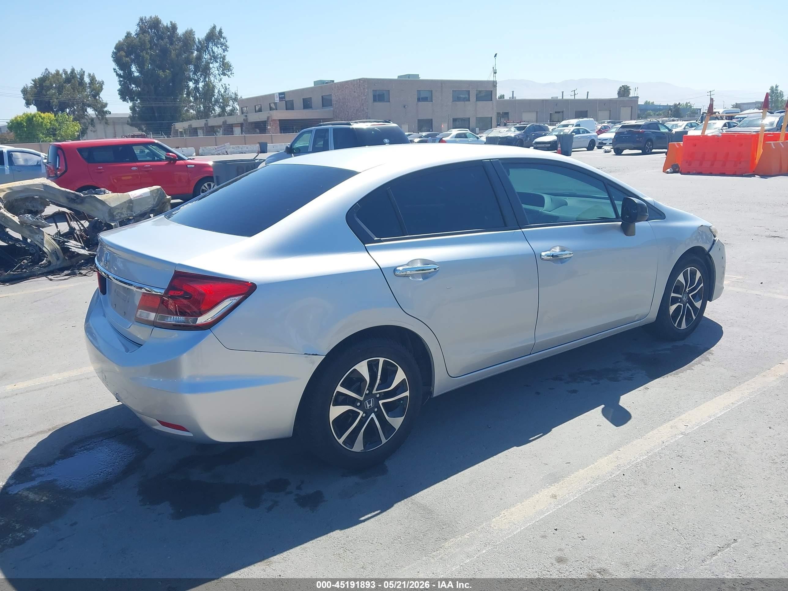 2015 Honda Civic Ex Silver vin: 2HGFB2F84FH520172