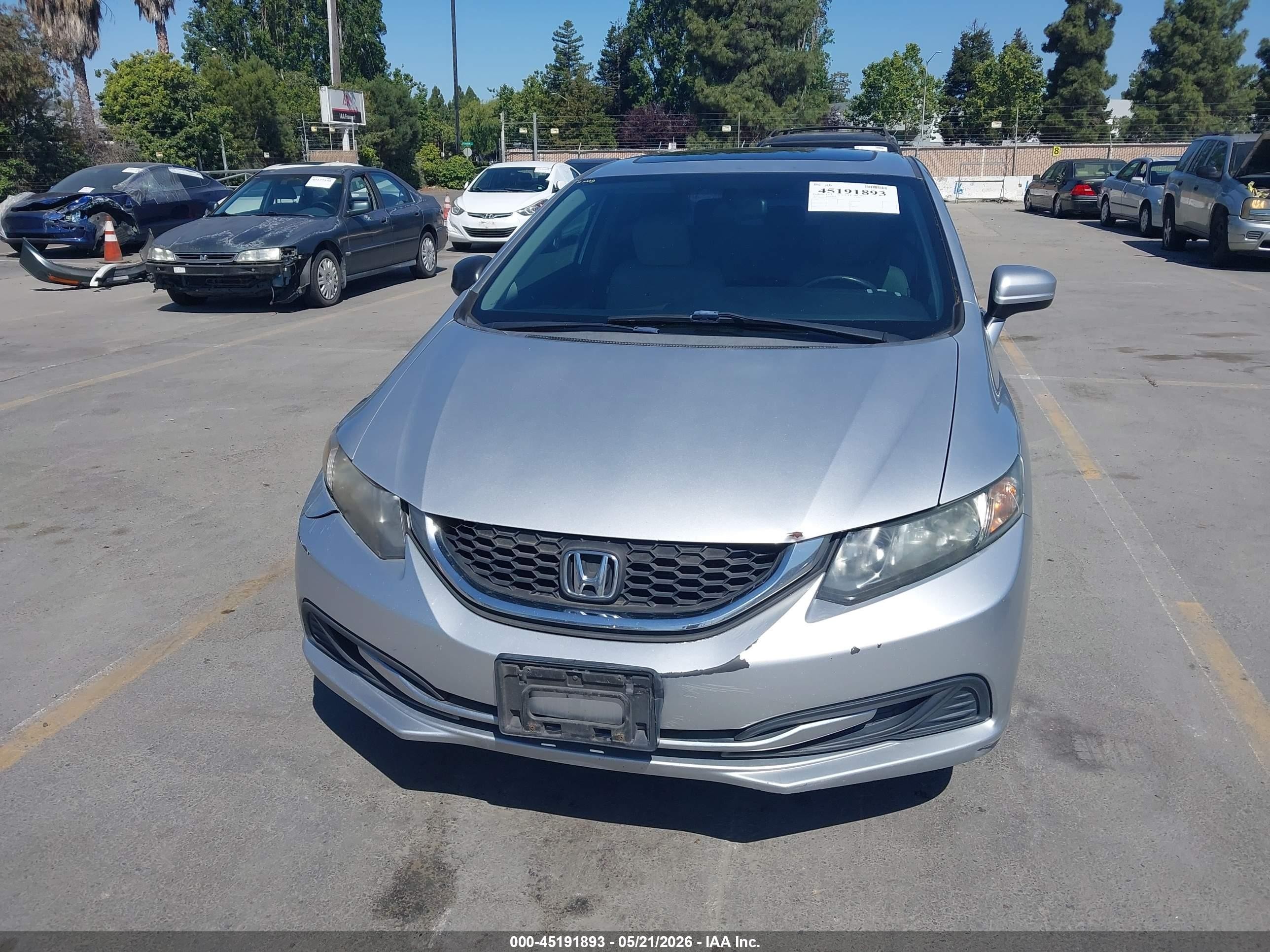 2015 Honda Civic Ex Silver vin: 2HGFB2F84FH520172