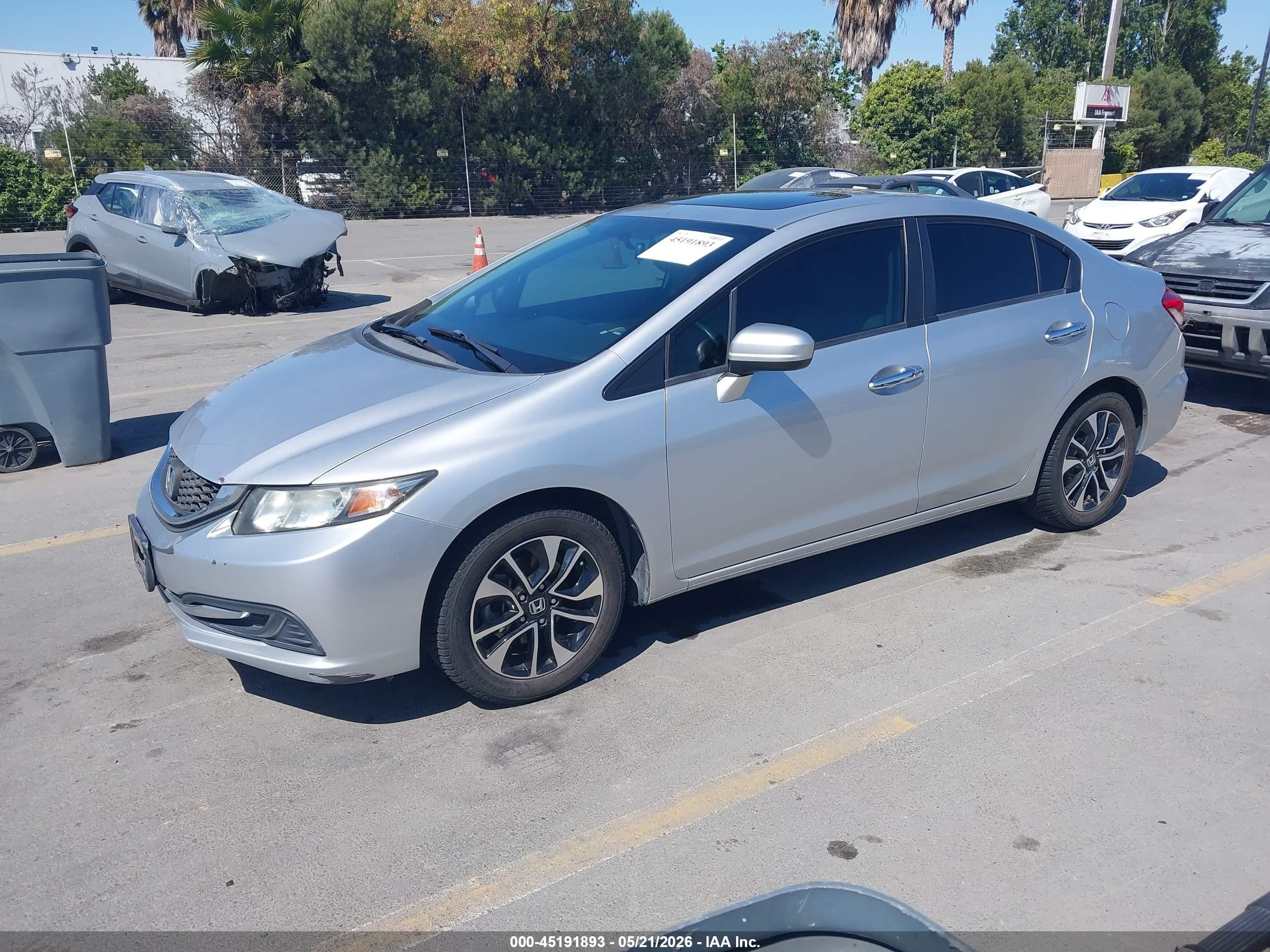 2015 Honda Civic Ex Silver vin: 2HGFB2F84FH520172