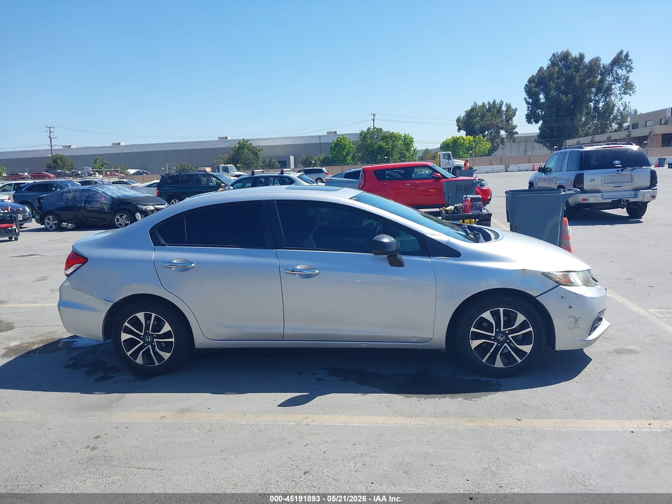 2015 Honda Civic Ex Silver vin: 2HGFB2F84FH520172