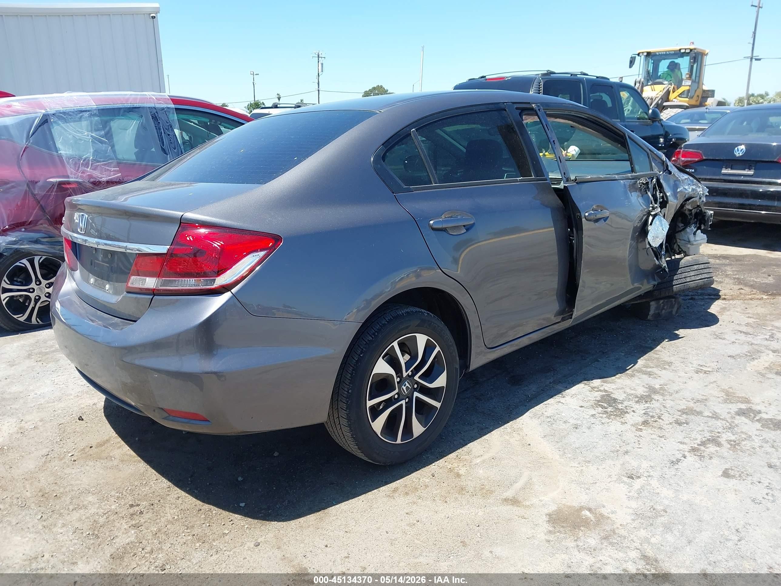 2015 Honda Civic Ex Gray vin: 2HGFB2F84FH535030