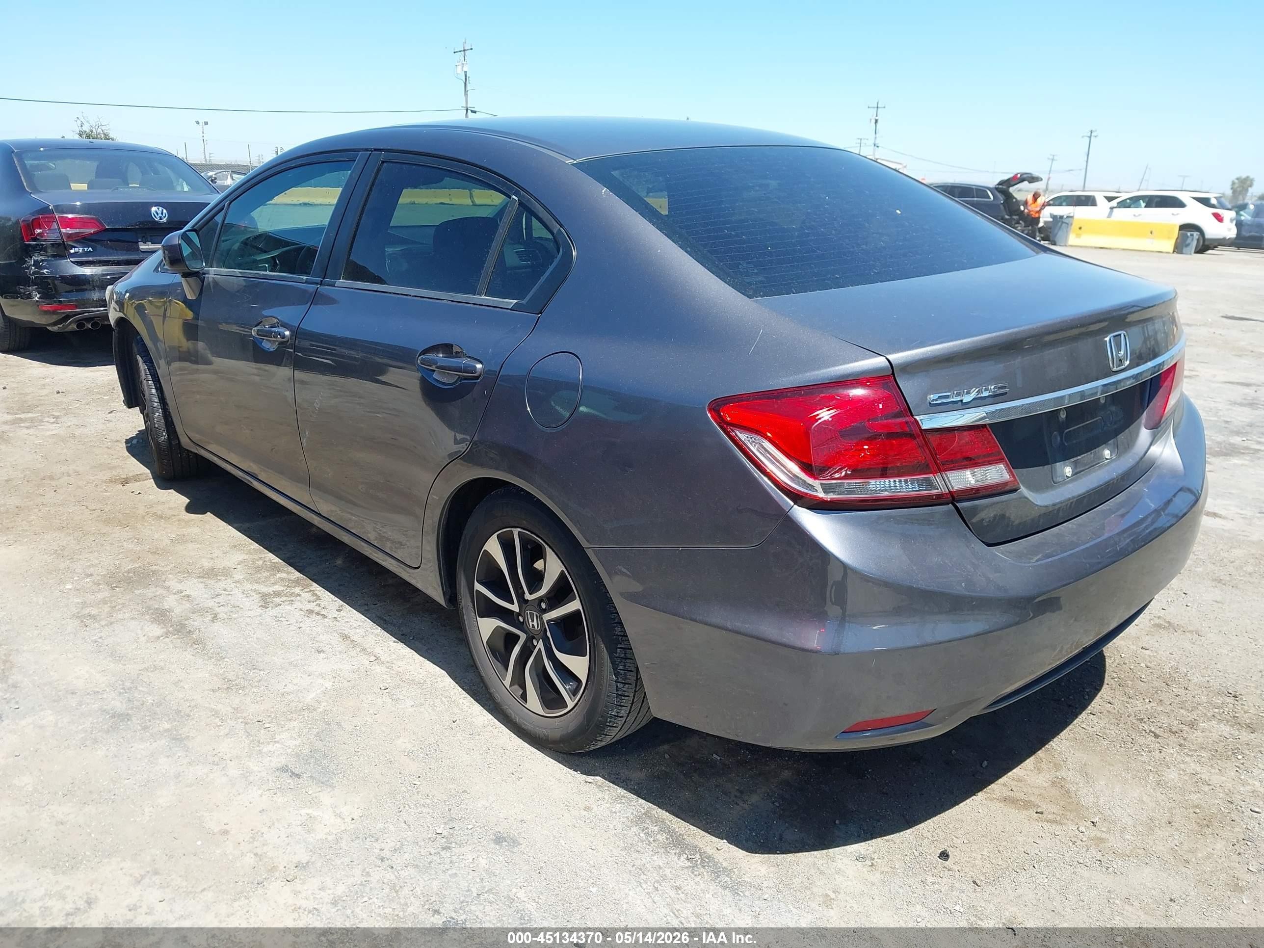 2015 Honda Civic Ex Gray vin: 2HGFB2F84FH535030