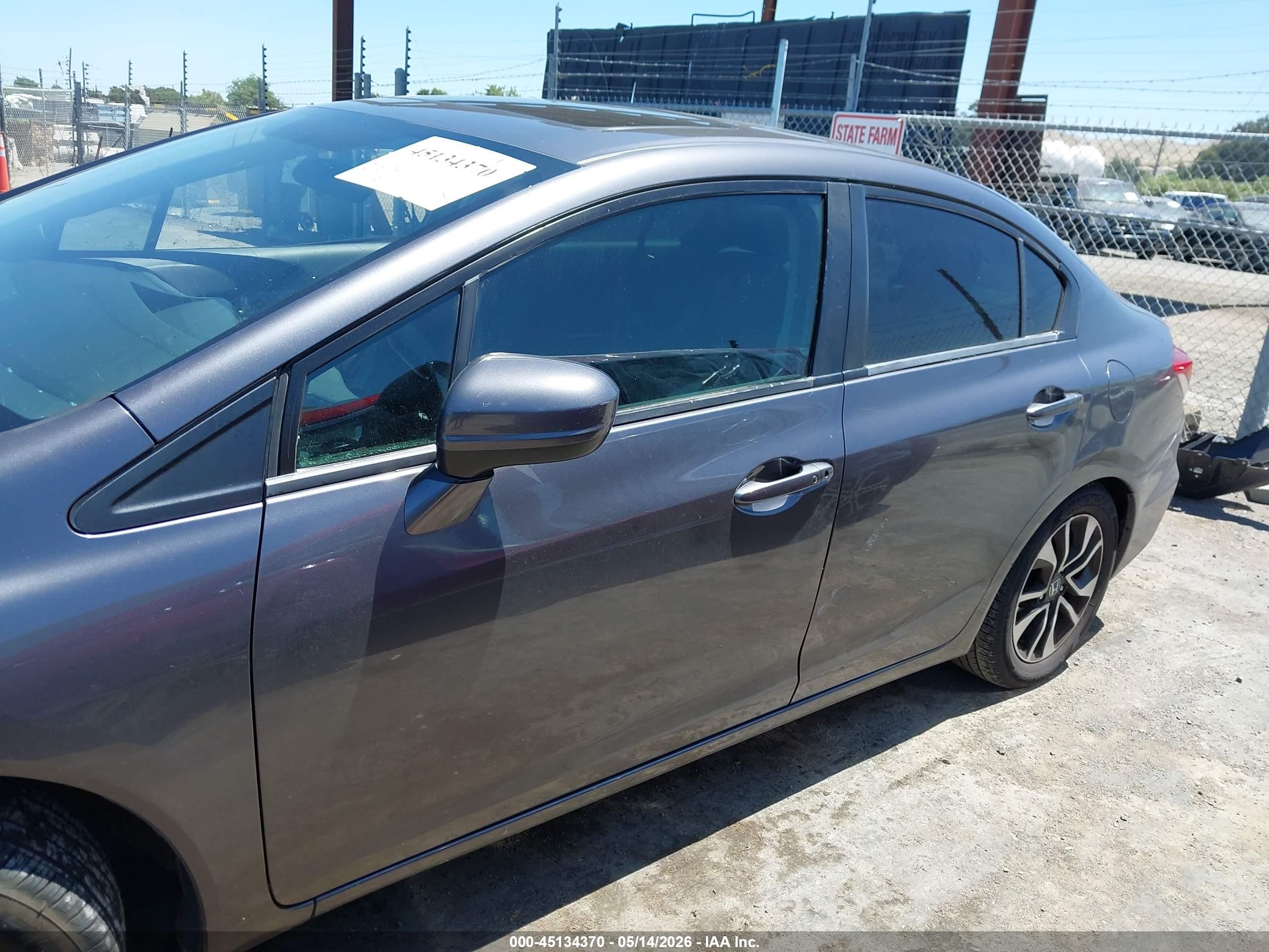 2015 Honda Civic Ex Gray vin: 2HGFB2F84FH535030