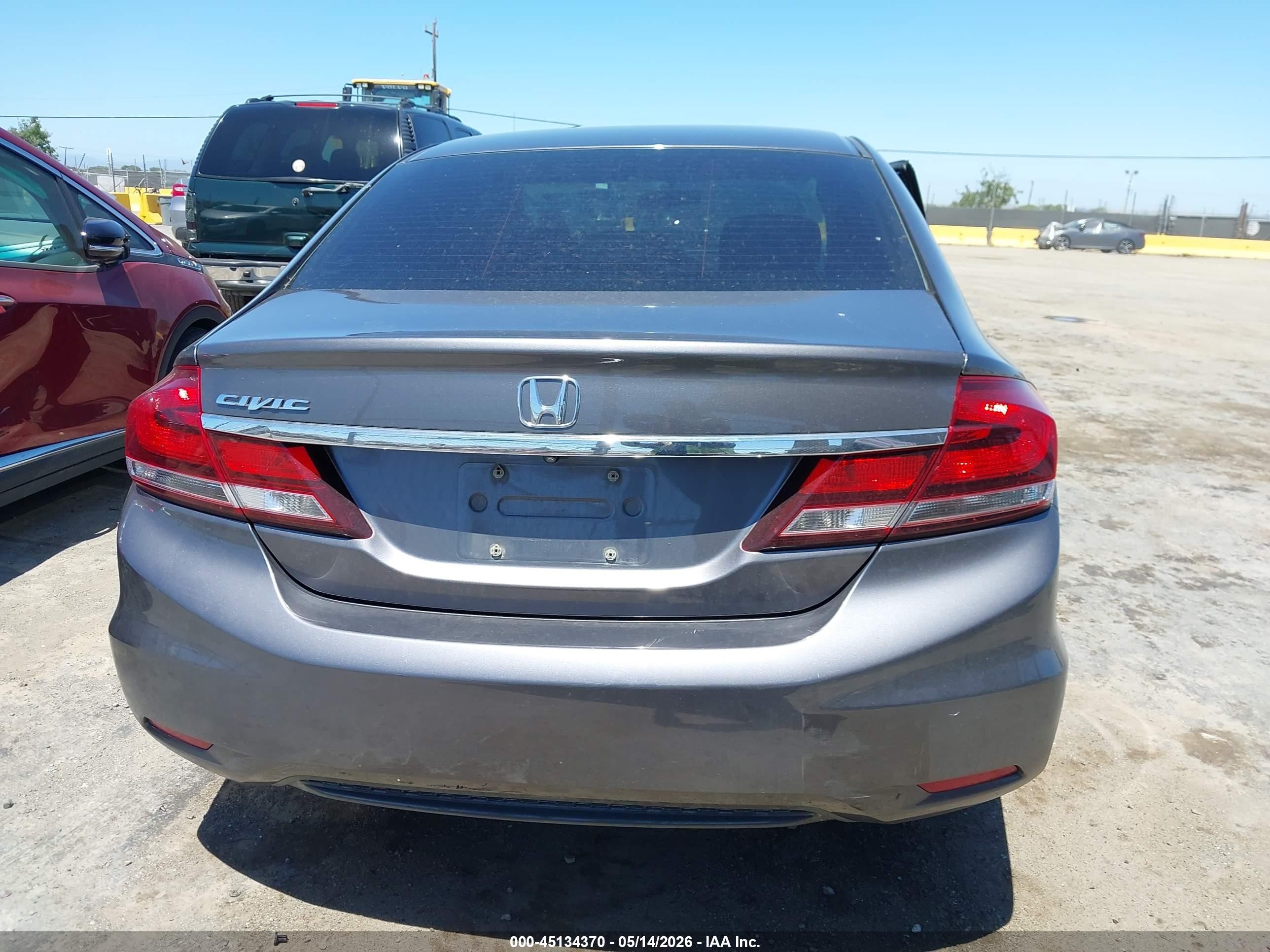 2015 Honda Civic Ex Gray vin: 2HGFB2F84FH535030