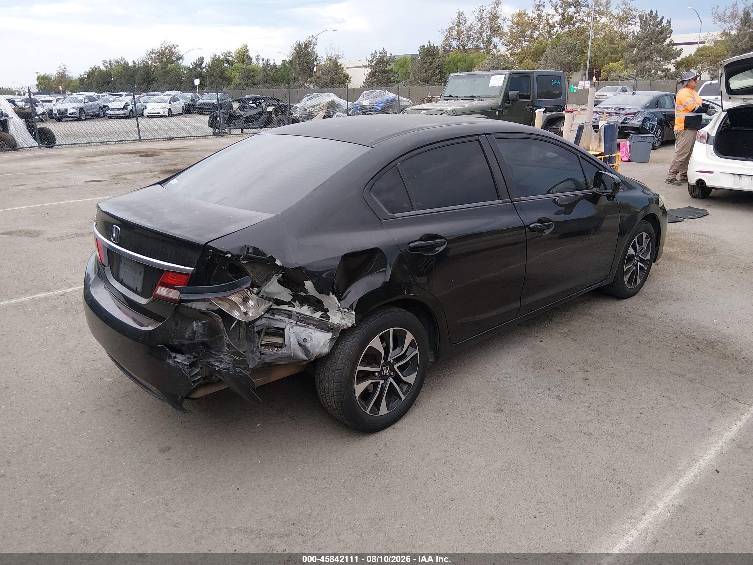 2015 Honda Civic Ex Black vin: 2HGFB2F84FH540843