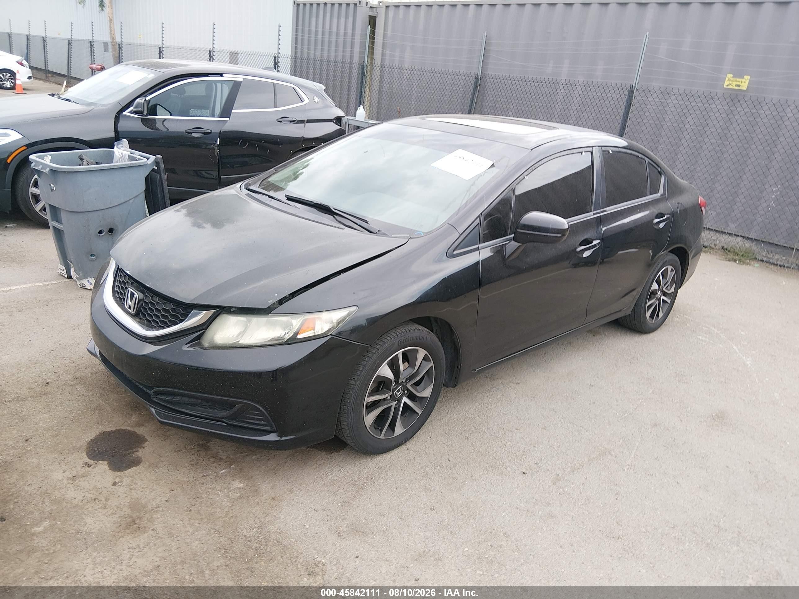 2015 Honda Civic Ex Black vin: 2HGFB2F84FH540843