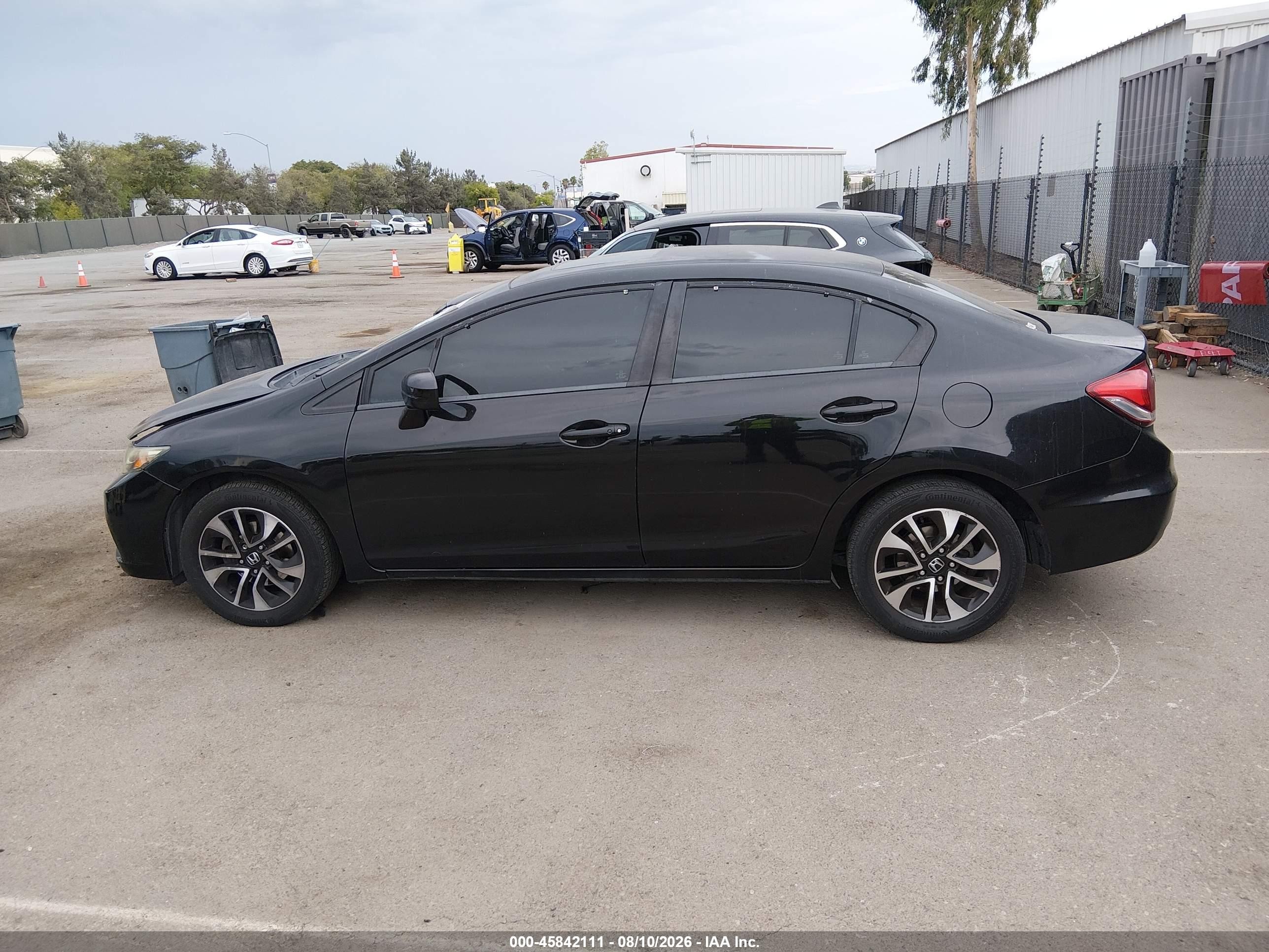 2015 Honda Civic Ex Black vin: 2HGFB2F84FH540843