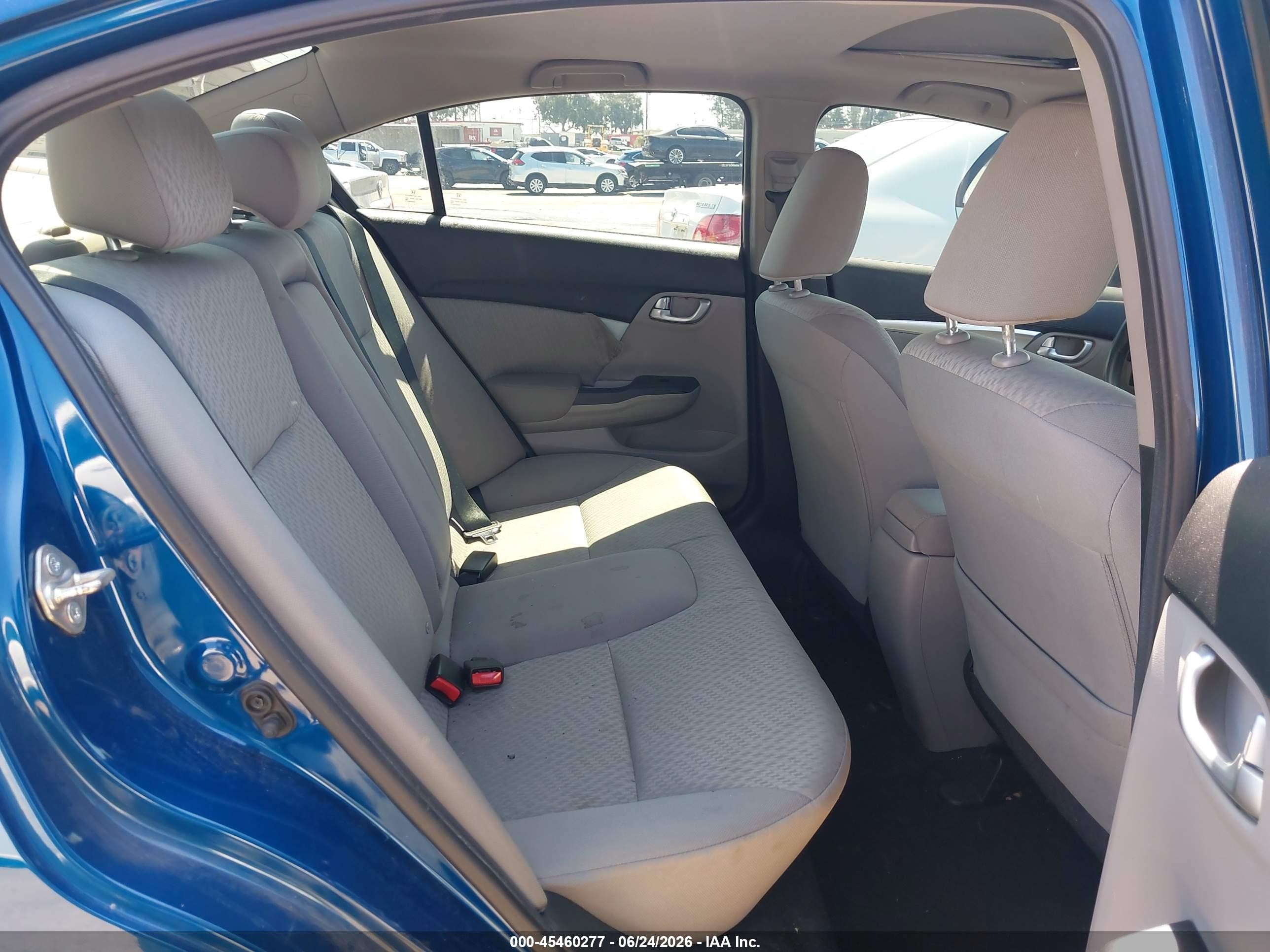 2015 Honda Civic Ex Blue vin: 2HGFB2F84FH544603