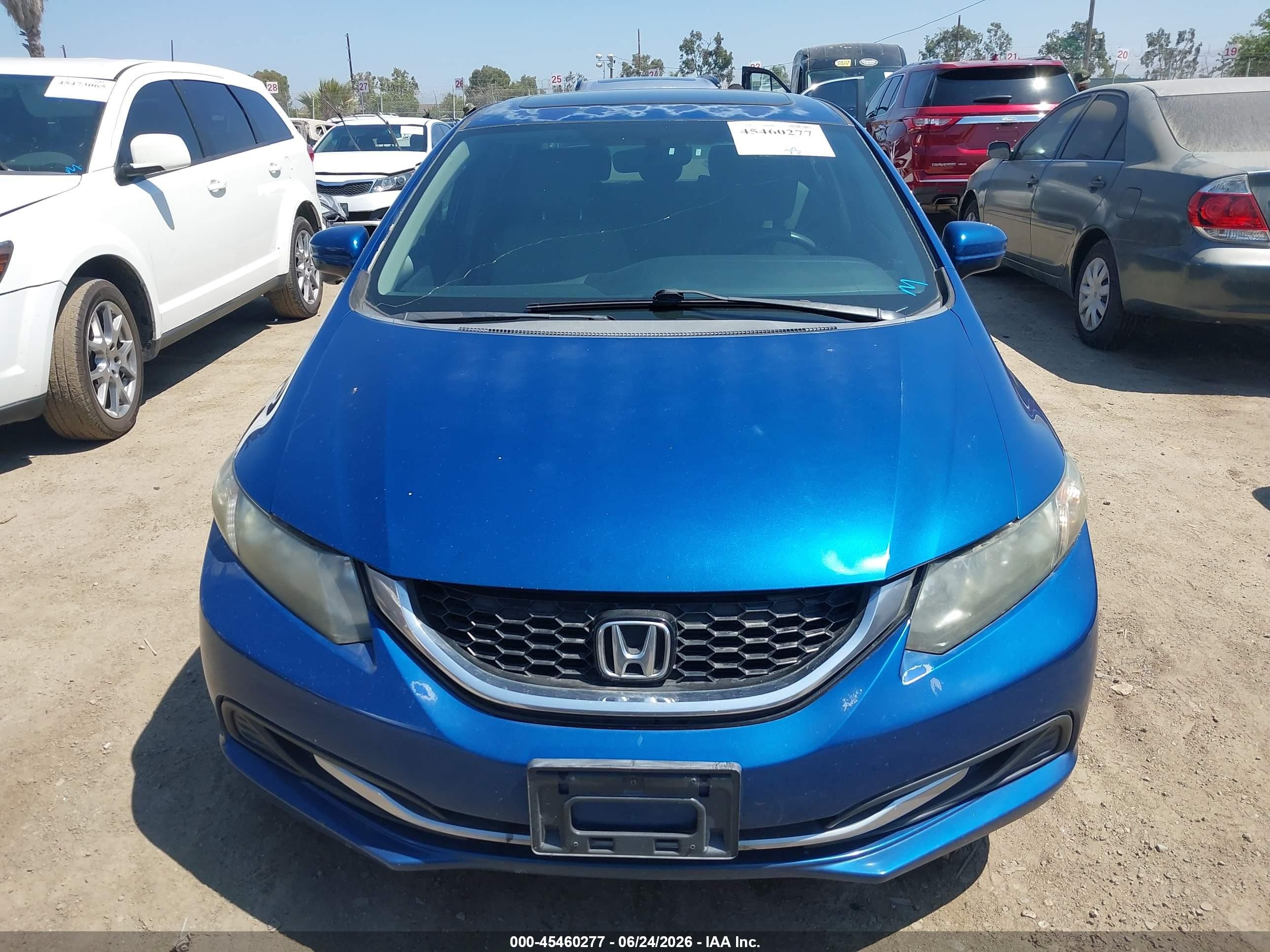 2015 Honda Civic Ex Blue vin: 2HGFB2F84FH544603