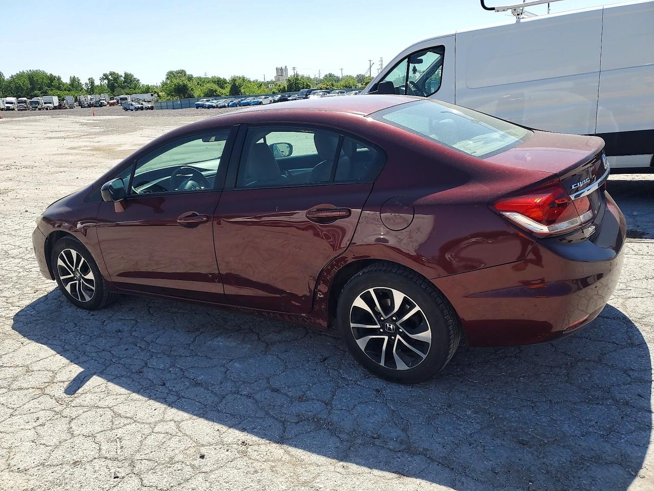 2015 Honda Civic Ex Burgundy vin: 2HGFB2F84FH554662