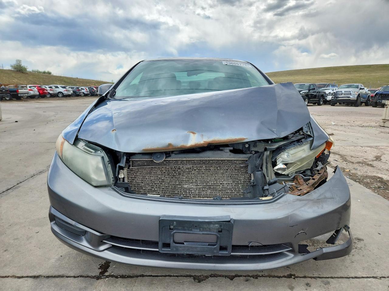 2012 Honda Civic Ex Gray vin: 2HGFB2F85CH302723