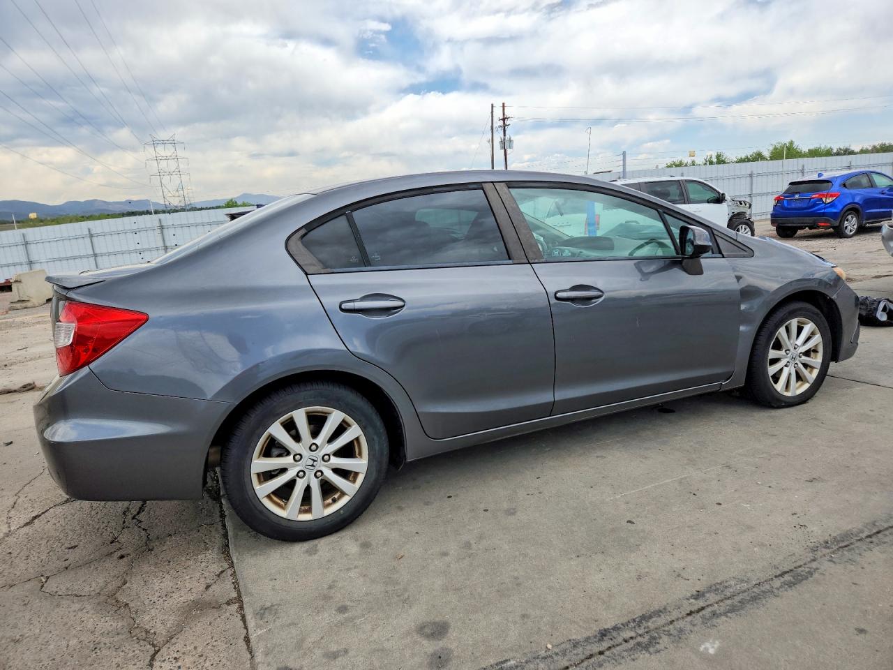 2012 Honda Civic Ex Gray vin: 2HGFB2F85CH302723