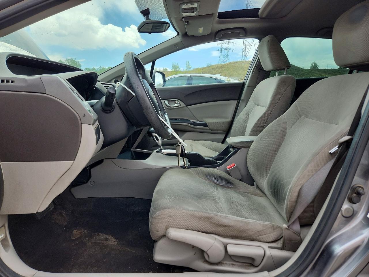2012 Honda Civic Ex Gray vin: 2HGFB2F85CH302723