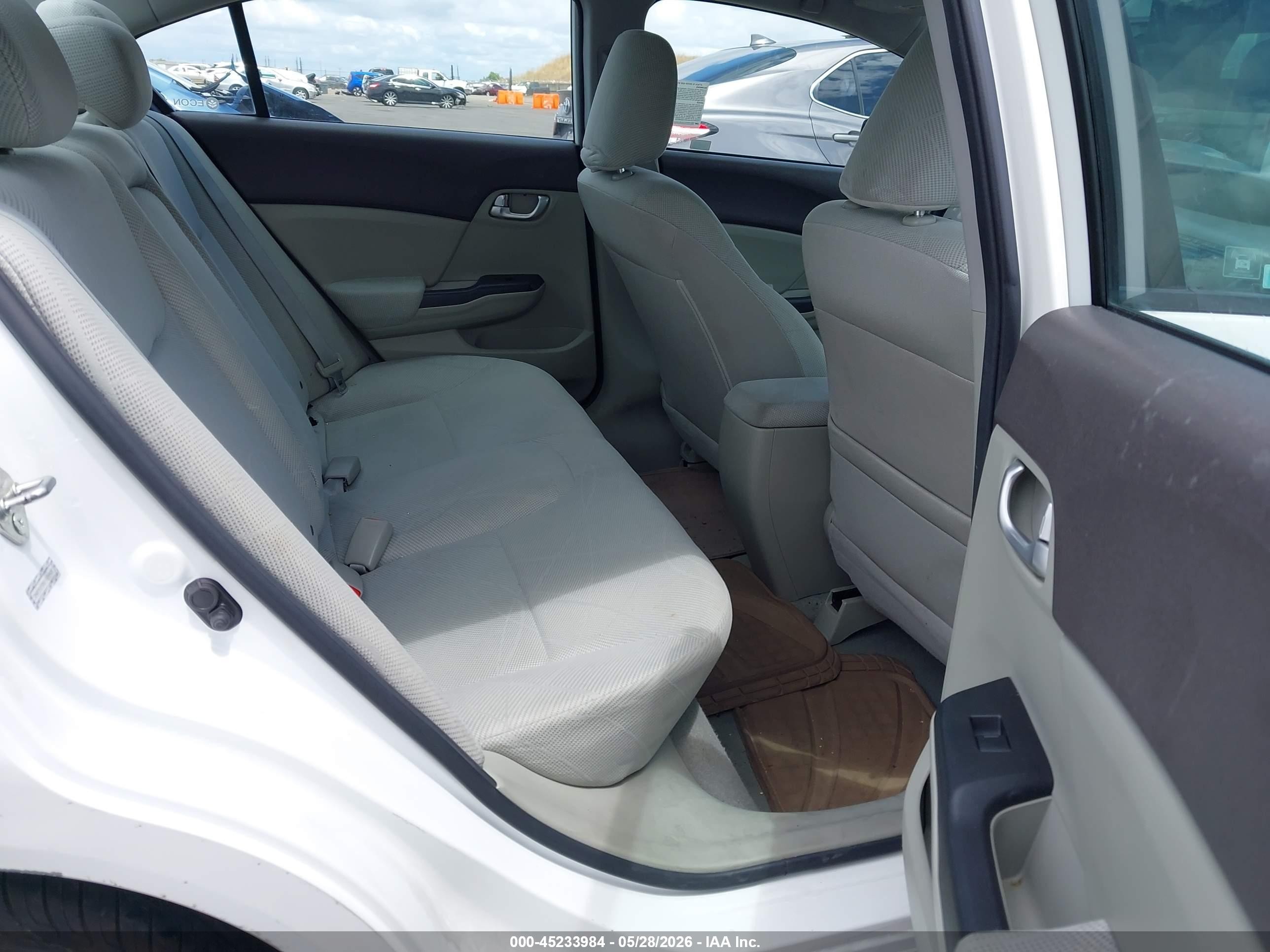 2012 Honda Civic Ex White vin: 2HGFB2F85CH524405