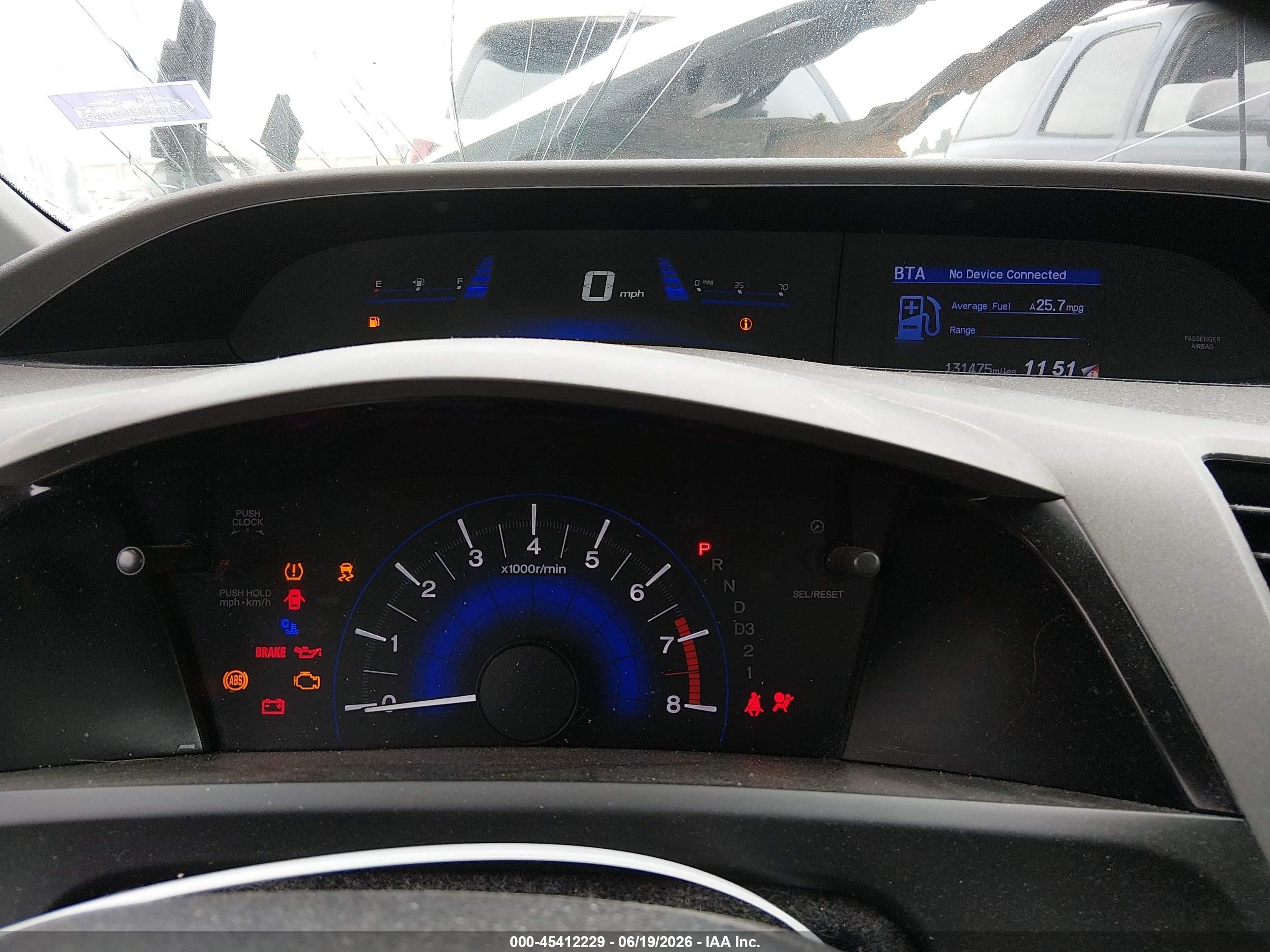 2012 Honda Civic Ex Light Blue vin: 2HGFB2F85CH546047