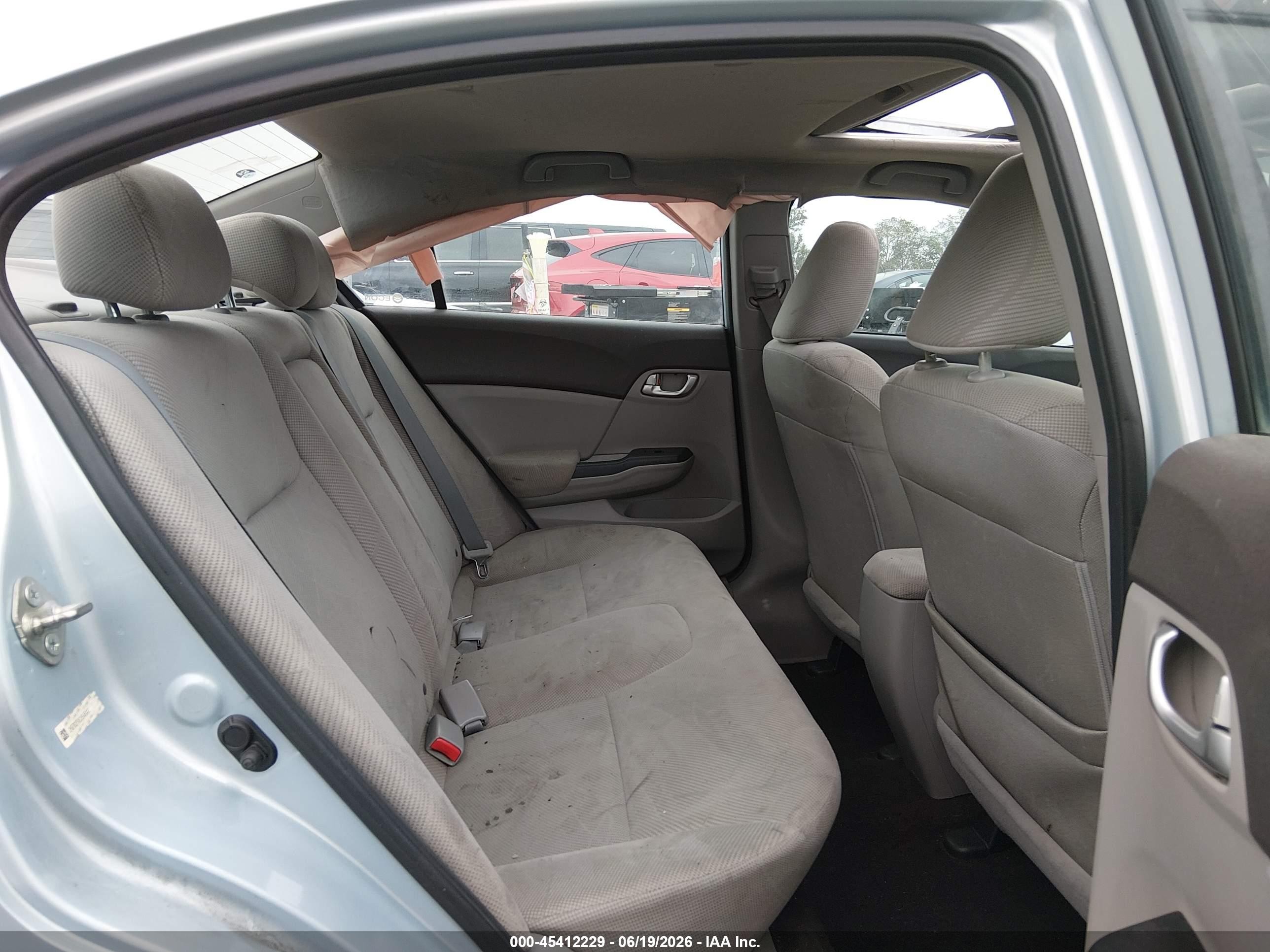 2012 Honda Civic Ex Light Blue vin: 2HGFB2F85CH546047