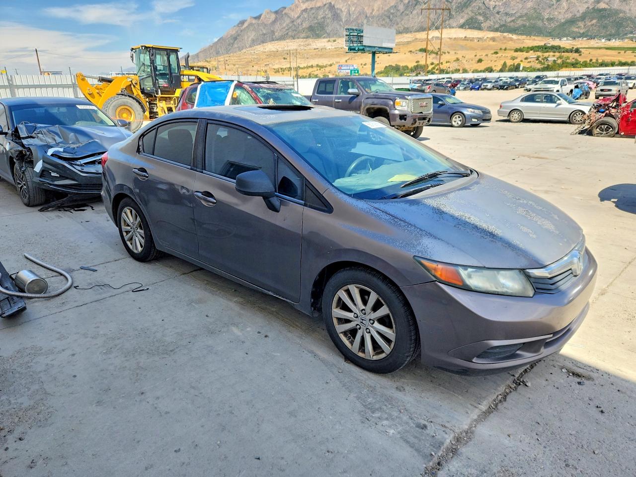 2012 Honda Civic Ex Beige vin: 2HGFB2F85CH557274