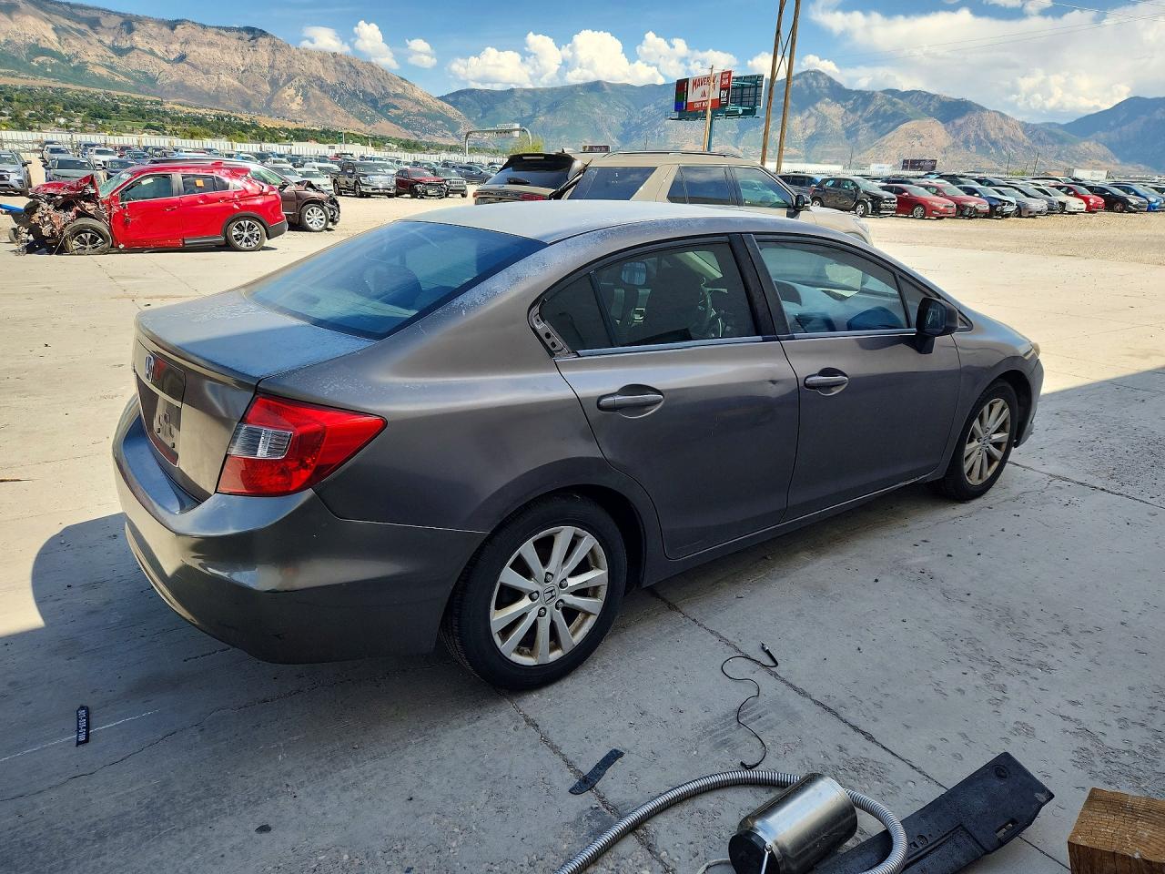 2012 Honda Civic Ex Beige vin: 2HGFB2F85CH557274