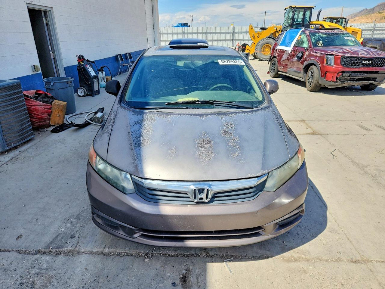 2012 Honda Civic Ex Beige vin: 2HGFB2F85CH557274