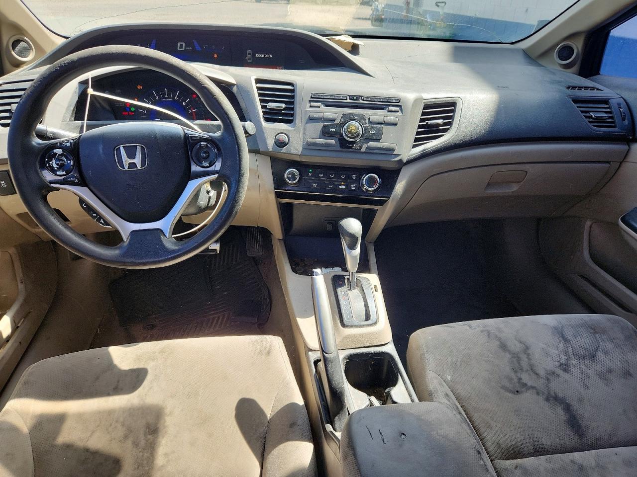 2012 Honda Civic Ex Beige vin: 2HGFB2F85CH557274