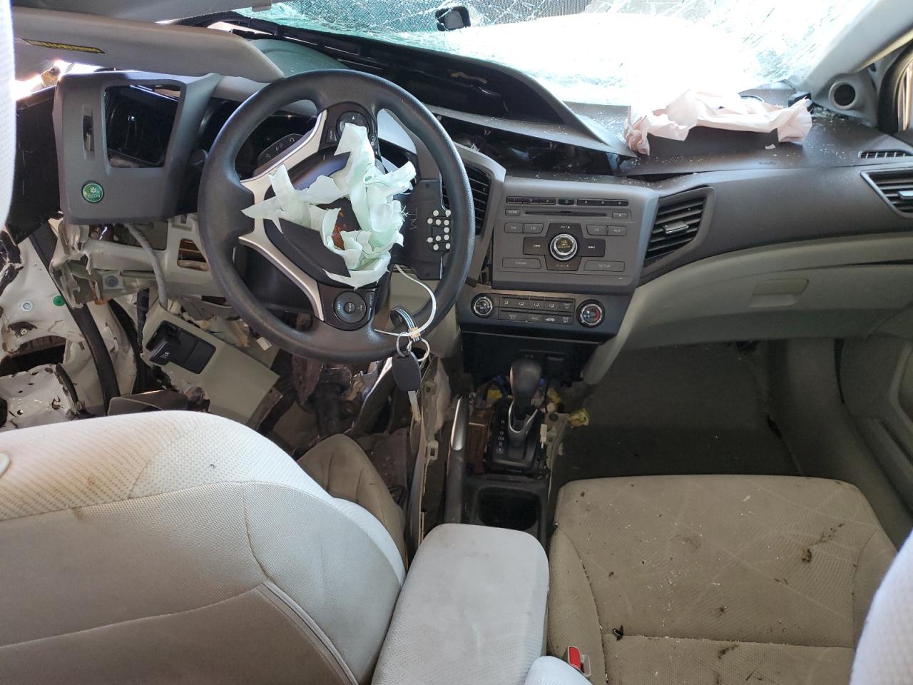 2012 Honda Civic Ex White vin: 2HGFB2F85CH594406