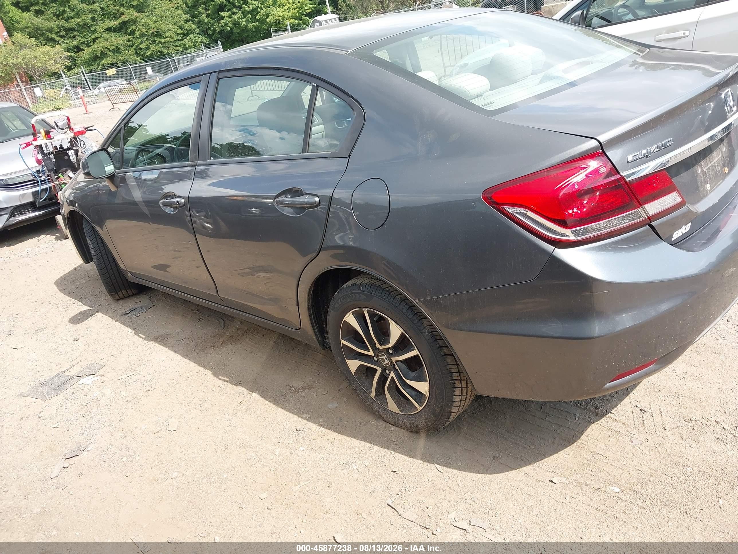 2013 Honda Civic Ex Gray vin: 2HGFB2F85DH534515