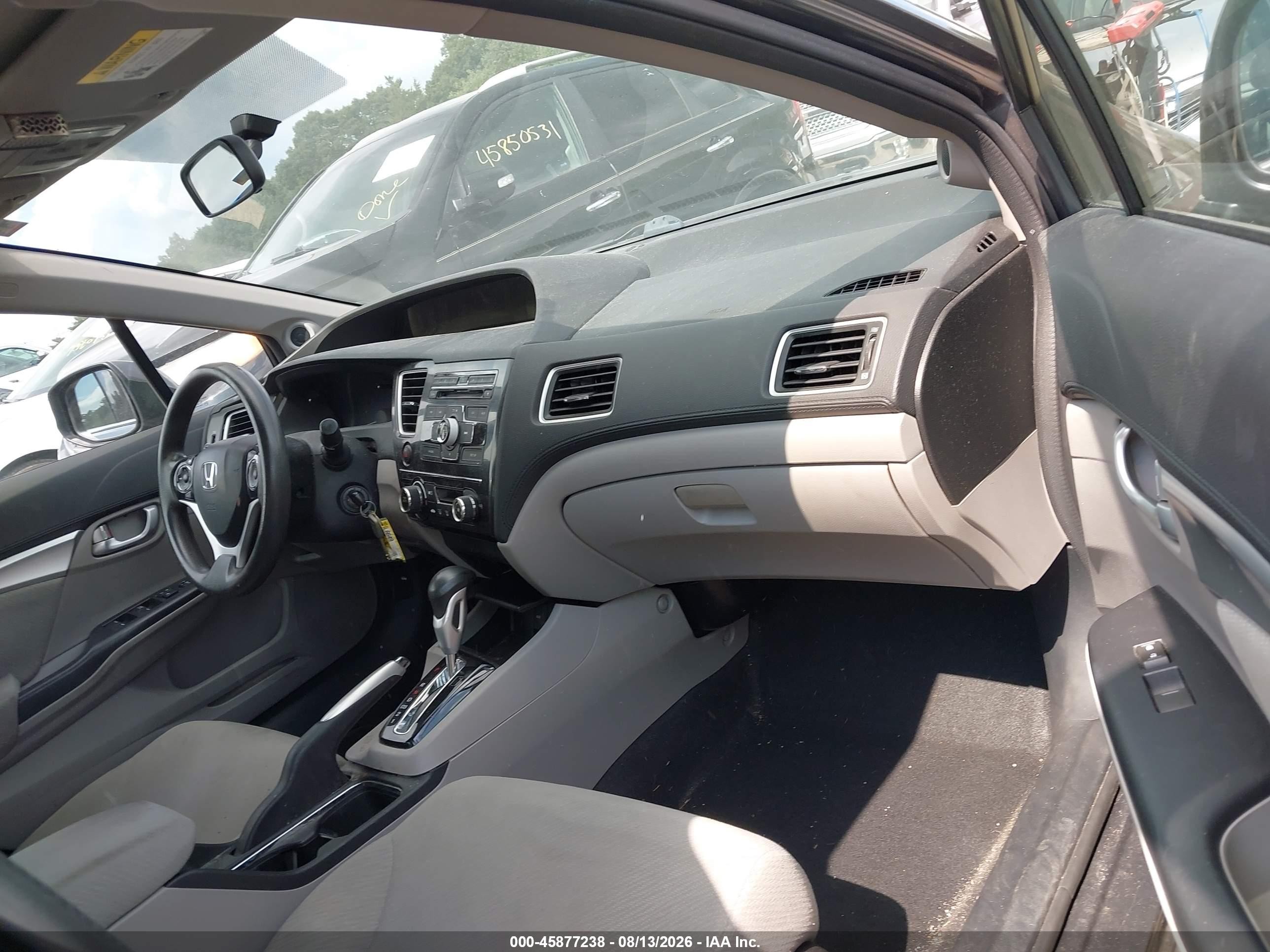 2013 Honda Civic Ex Gray vin: 2HGFB2F85DH534515