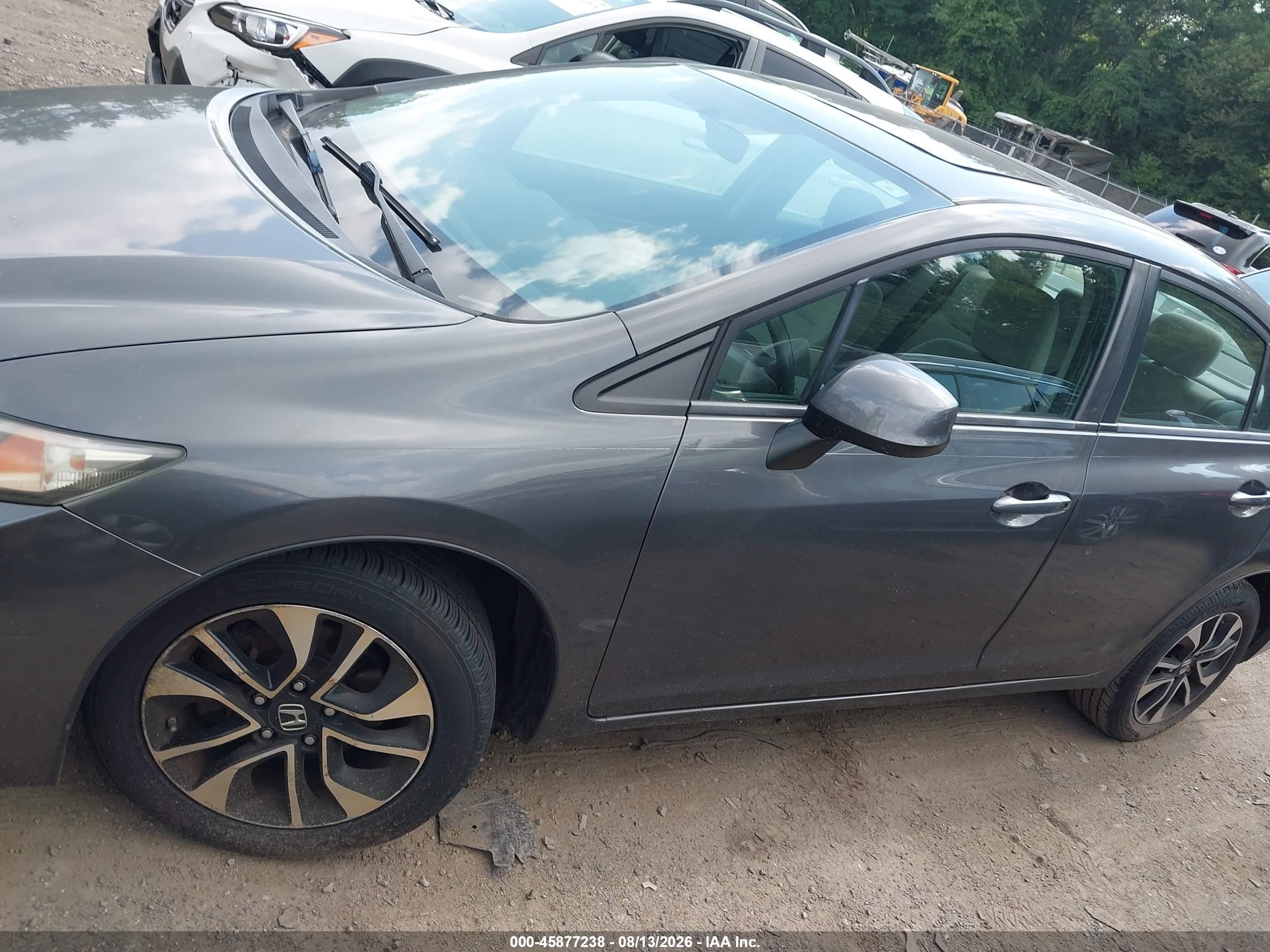 2013 Honda Civic Ex Gray vin: 2HGFB2F85DH534515