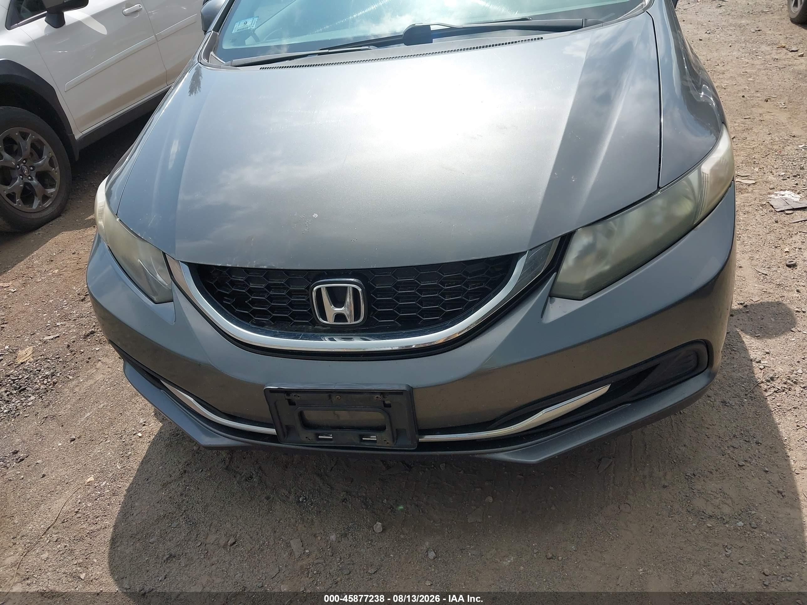2013 Honda Civic Ex Gray vin: 2HGFB2F85DH534515