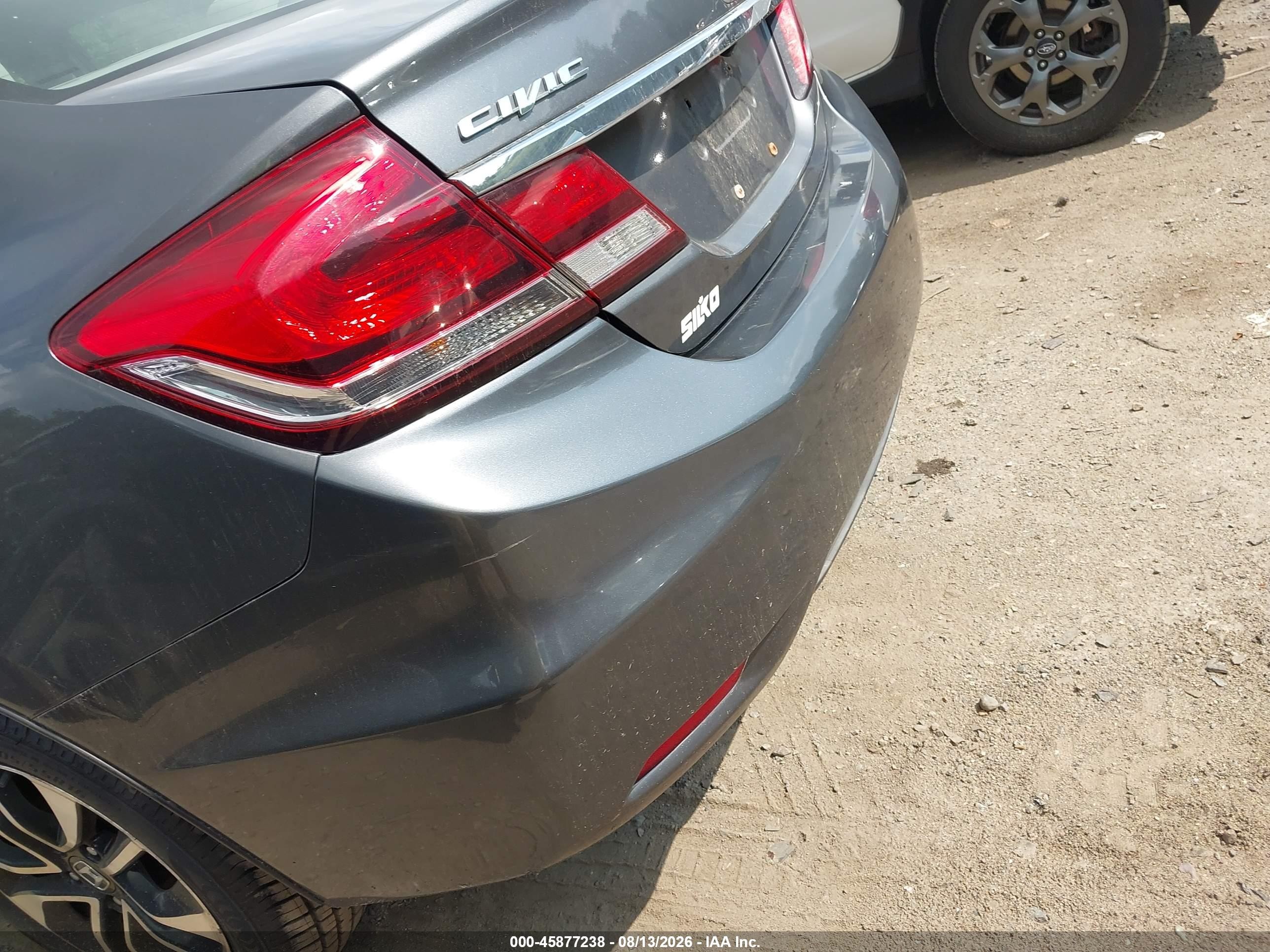 2013 Honda Civic Ex Gray vin: 2HGFB2F85DH534515