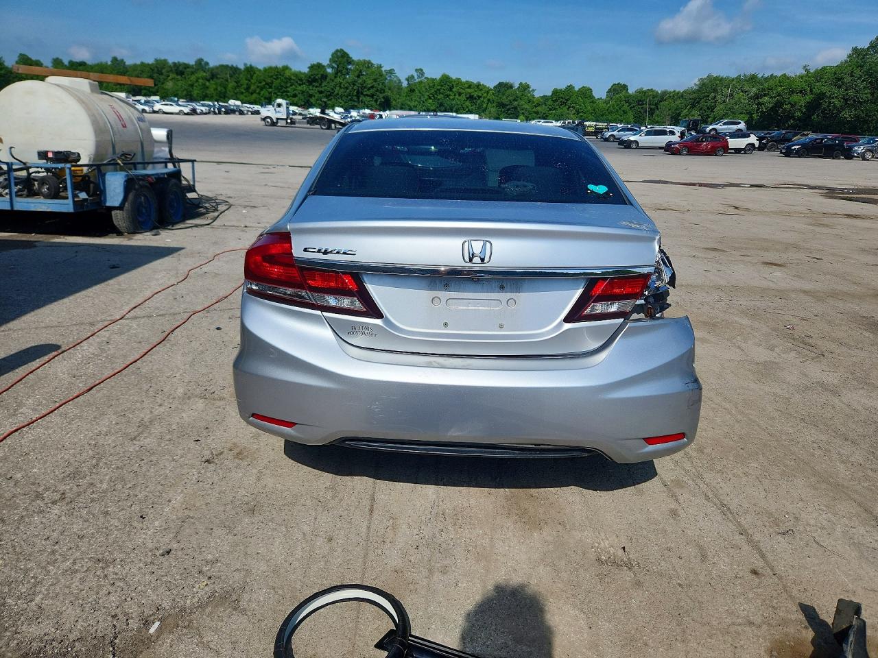 2013 Honda Civic Ex Silver vin: 2HGFB2F85DH558488
