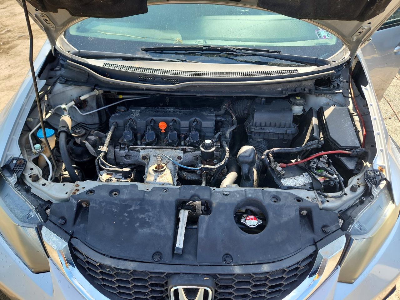 2013 Honda Civic Ex Silver vin: 2HGFB2F85DH558488