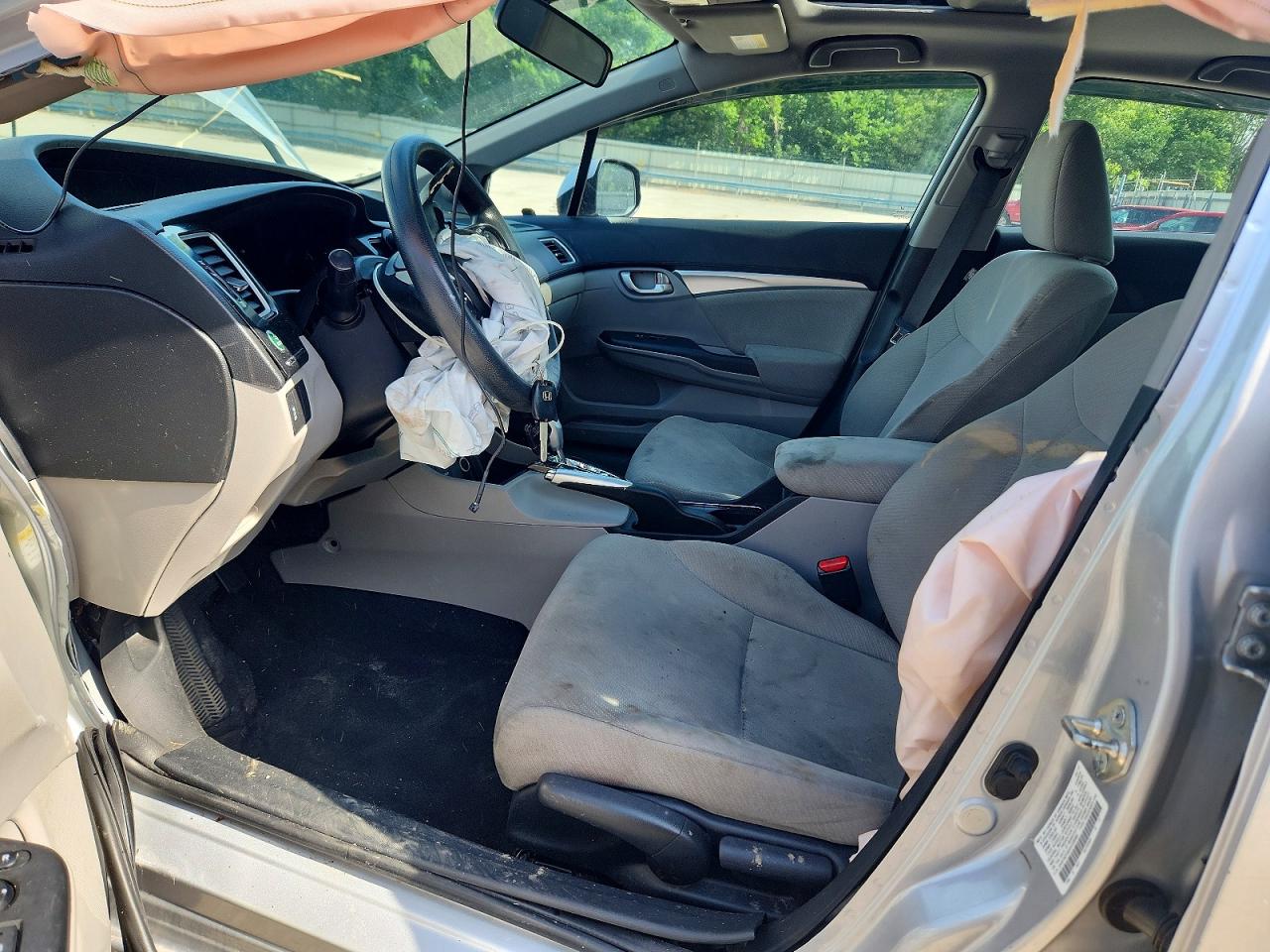 2013 Honda Civic Ex Silver vin: 2HGFB2F85DH558488
