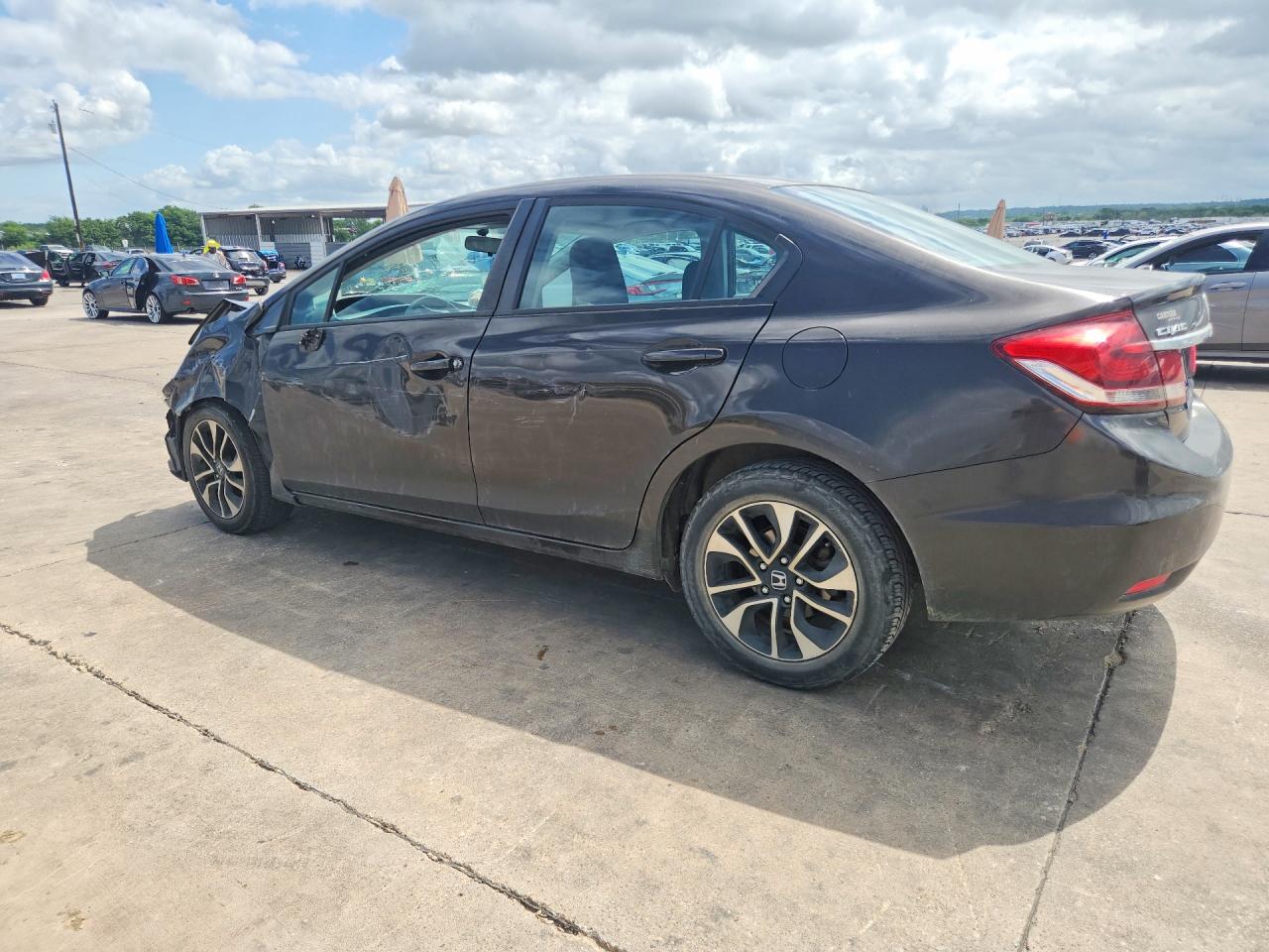 2014 Honda Civic Ex Коричневый vin: 2HGFB2F85EH513777