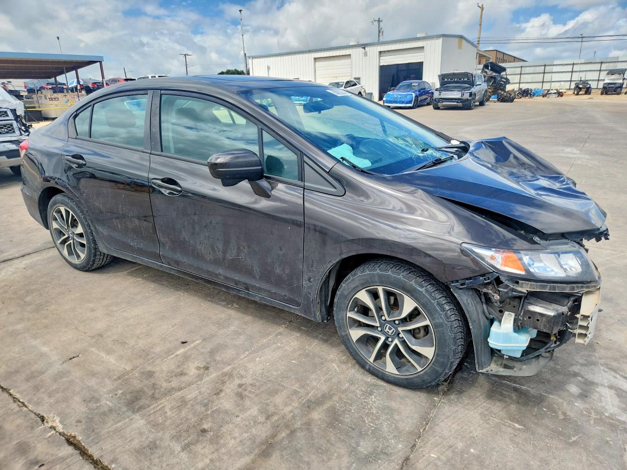 2014 Honda Civic Ex Коричневый vin: 2HGFB2F85EH513777