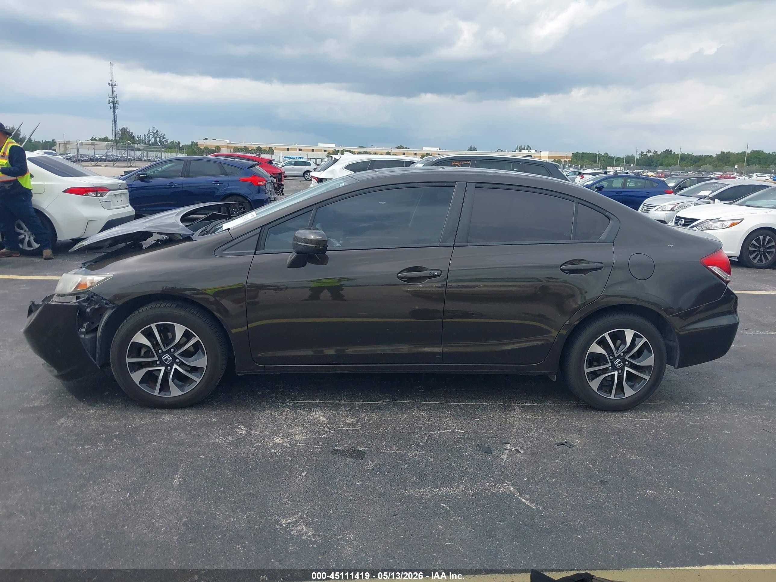 2014 Honda Civic Ex Dark Brown vin: 2HGFB2F85EH520664