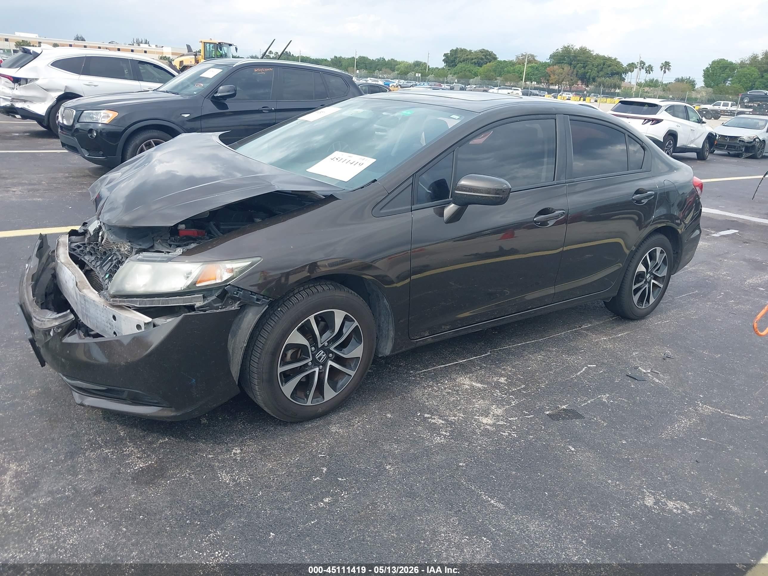 2014 Honda Civic Ex Dark Brown vin: 2HGFB2F85EH520664