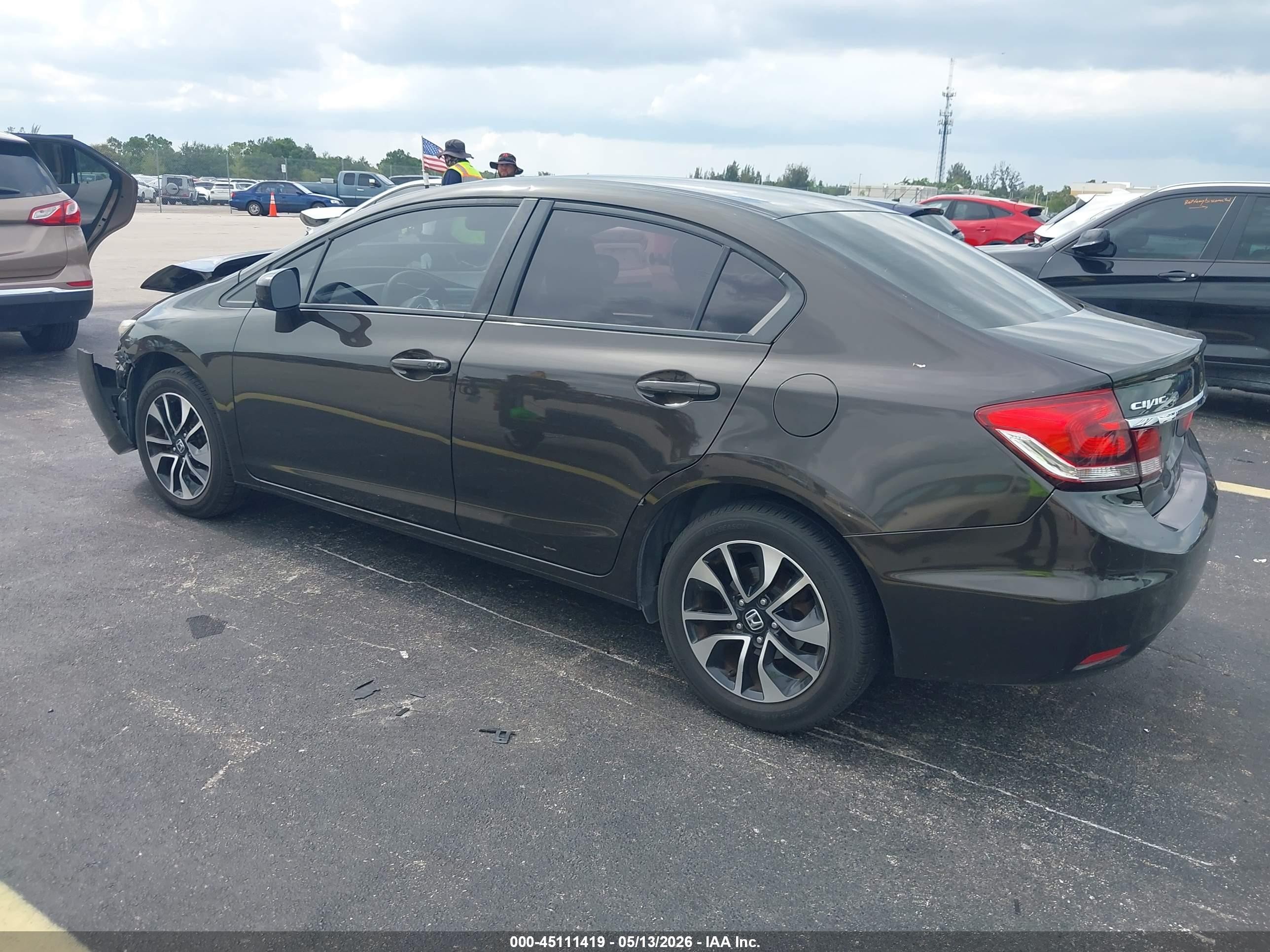 2014 Honda Civic Ex Dark Brown vin: 2HGFB2F85EH520664