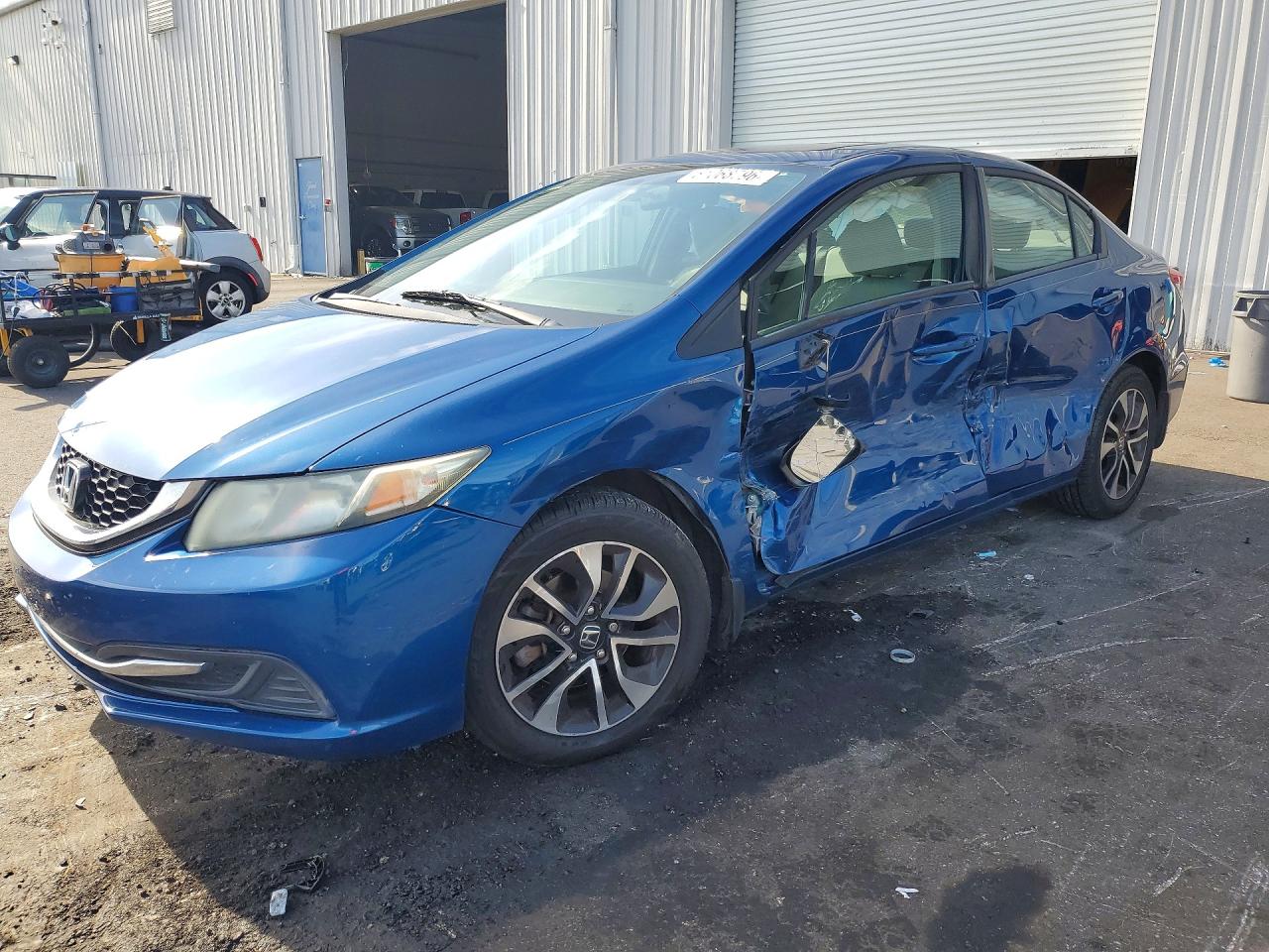 2014 Honda Civic Ex Blue vin: 2HGFB2F85EH537285